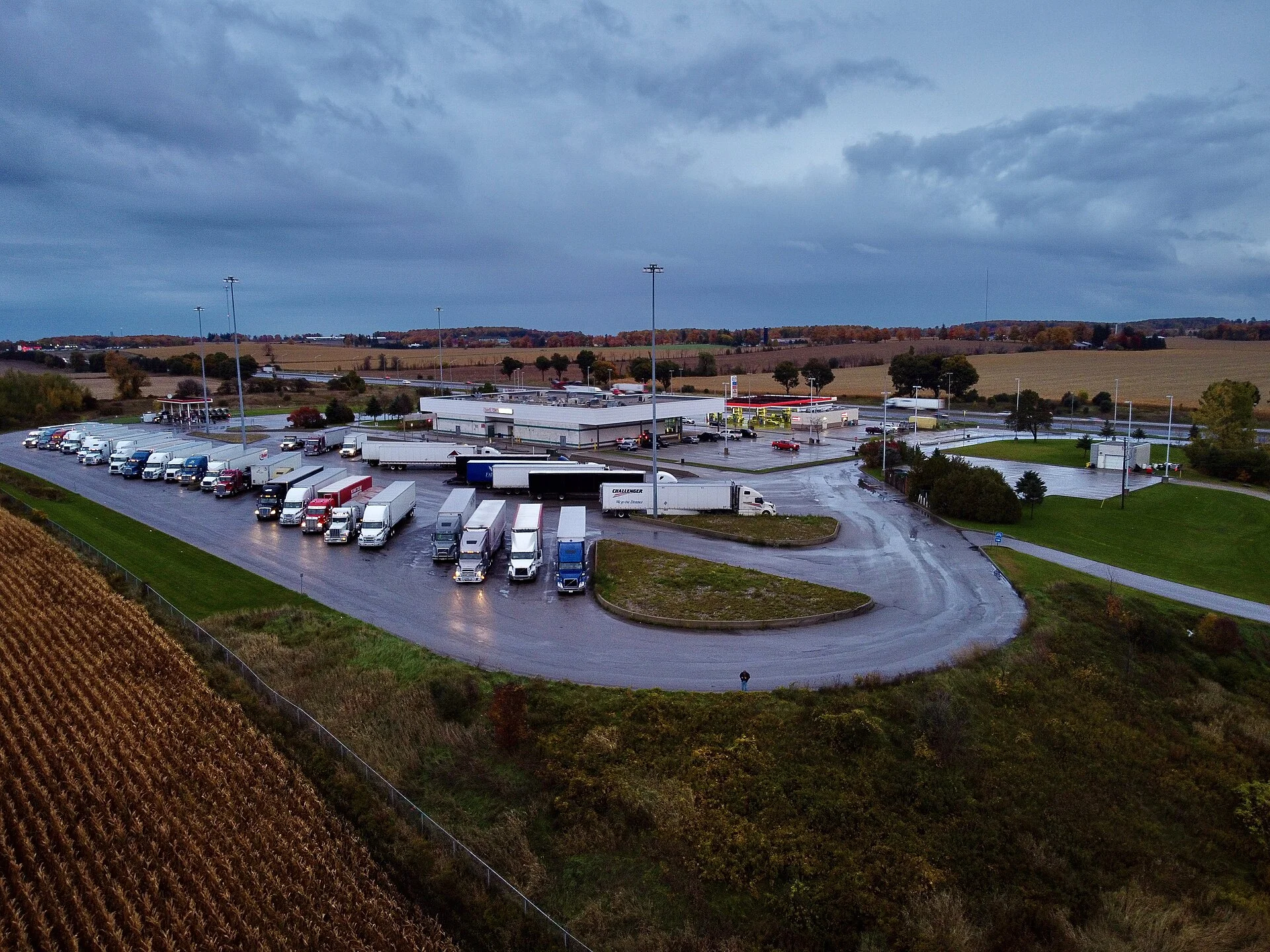 Truck stop - Ontario Highway 401
