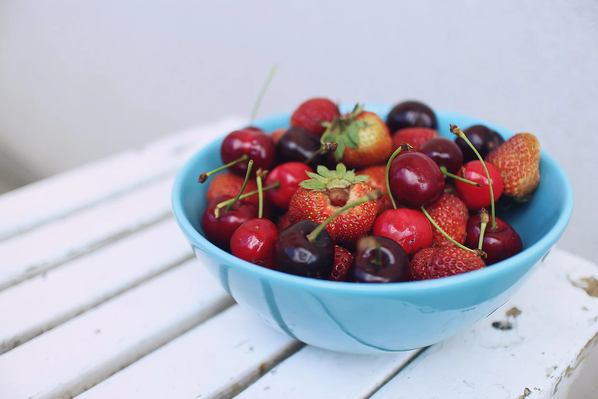 A bowl of fresh fruit — no-cook car camping food