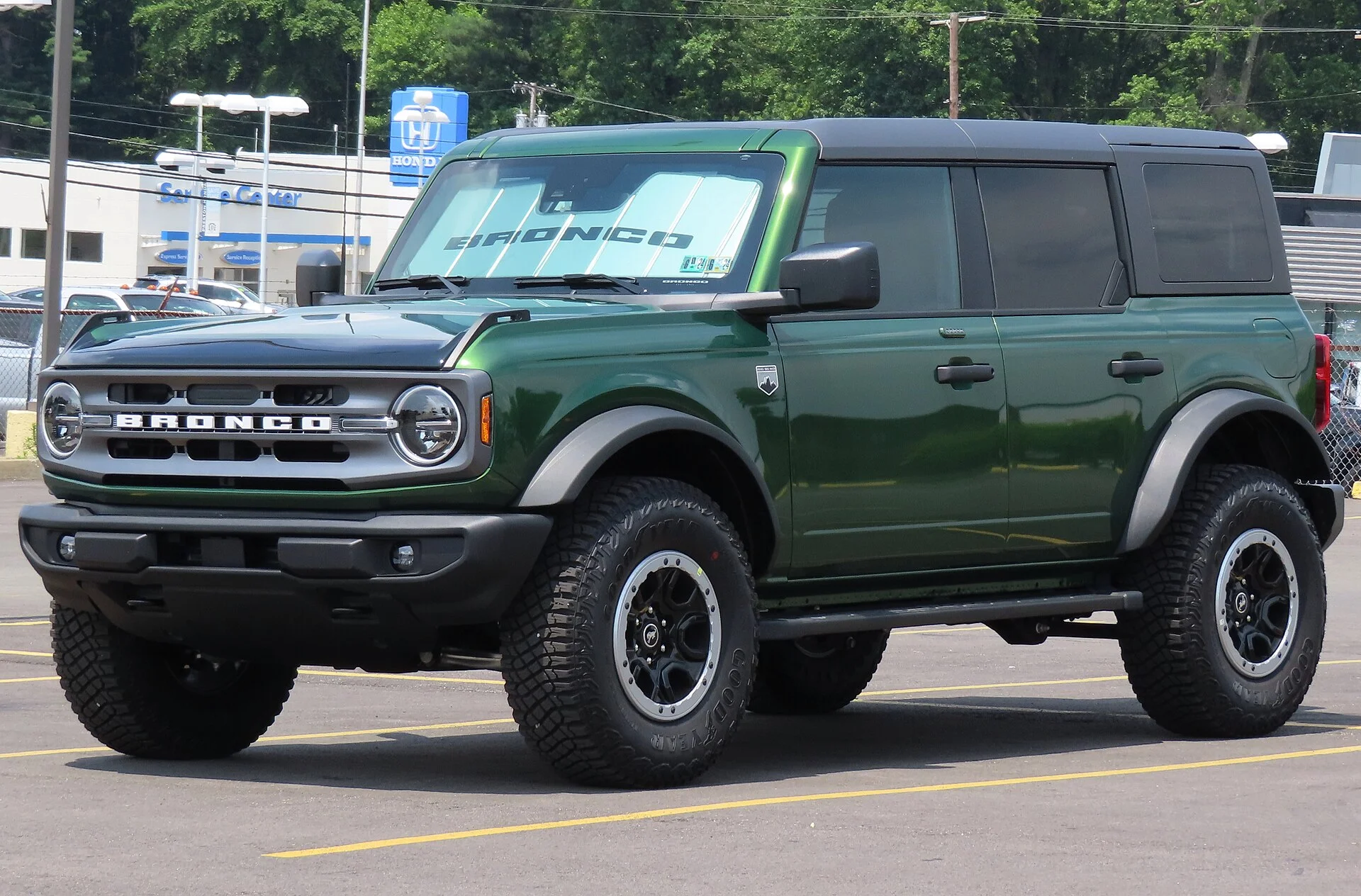 Ford Bronco — a full-size four-door Bronco built for ground clearance and overlanding