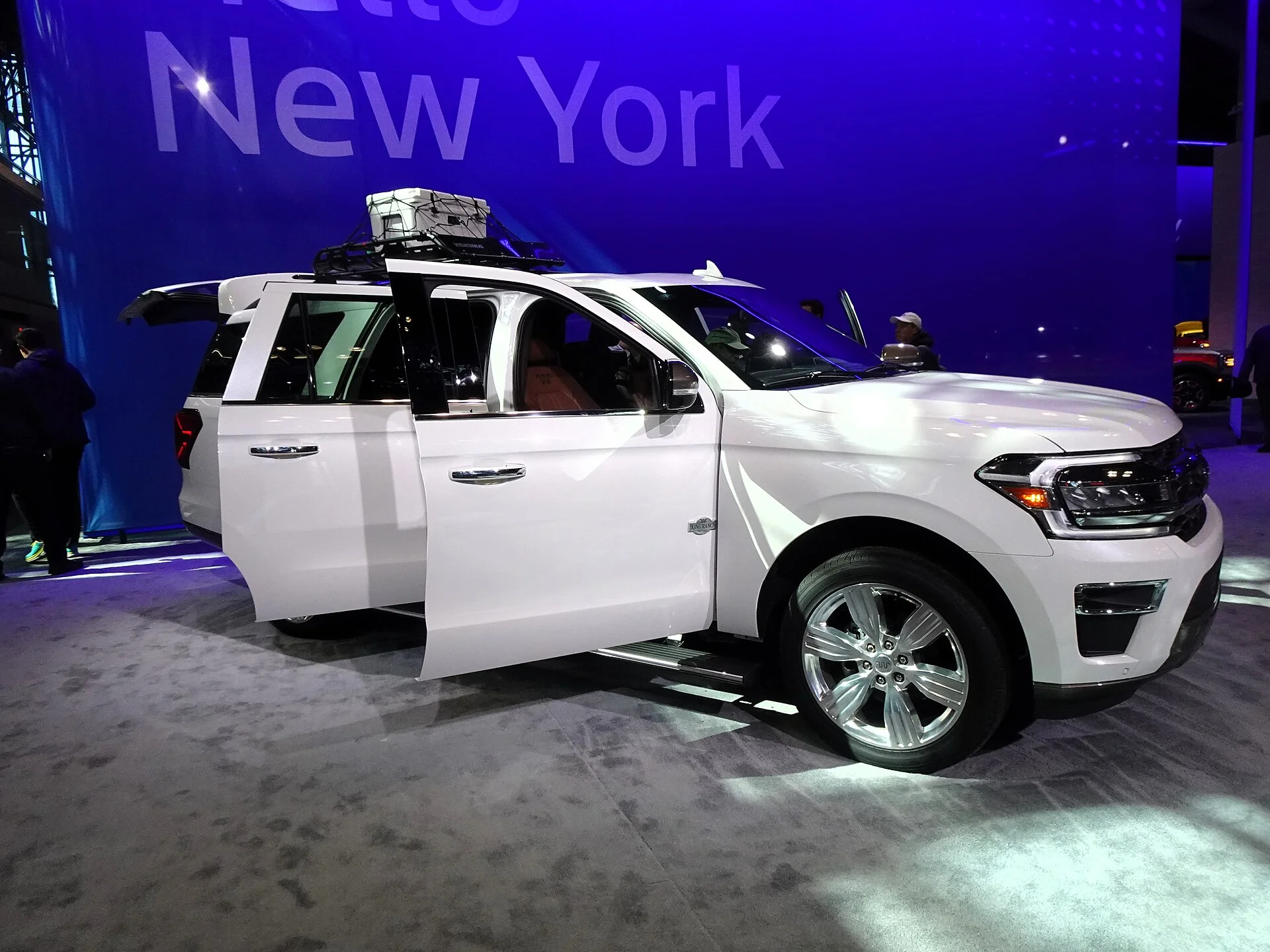 Ford Expedition King Ranch — a 2024 Expedition displayed with its doors open, showing the cabin