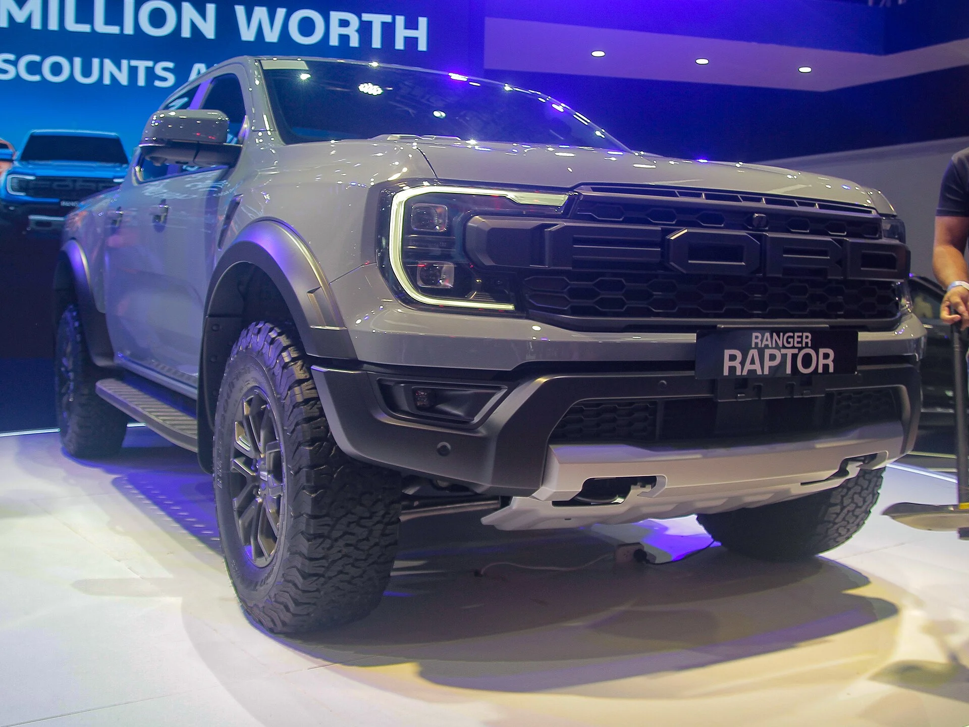 Ford Ranger Raptor — the high-clearance Ranger at an auto show