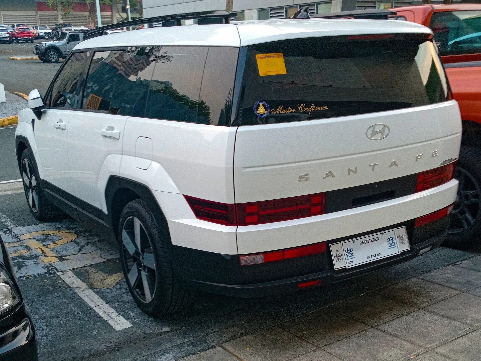 Hyundai Santa Fe 2.5 GLS — a 2024 Santa Fe, rear view