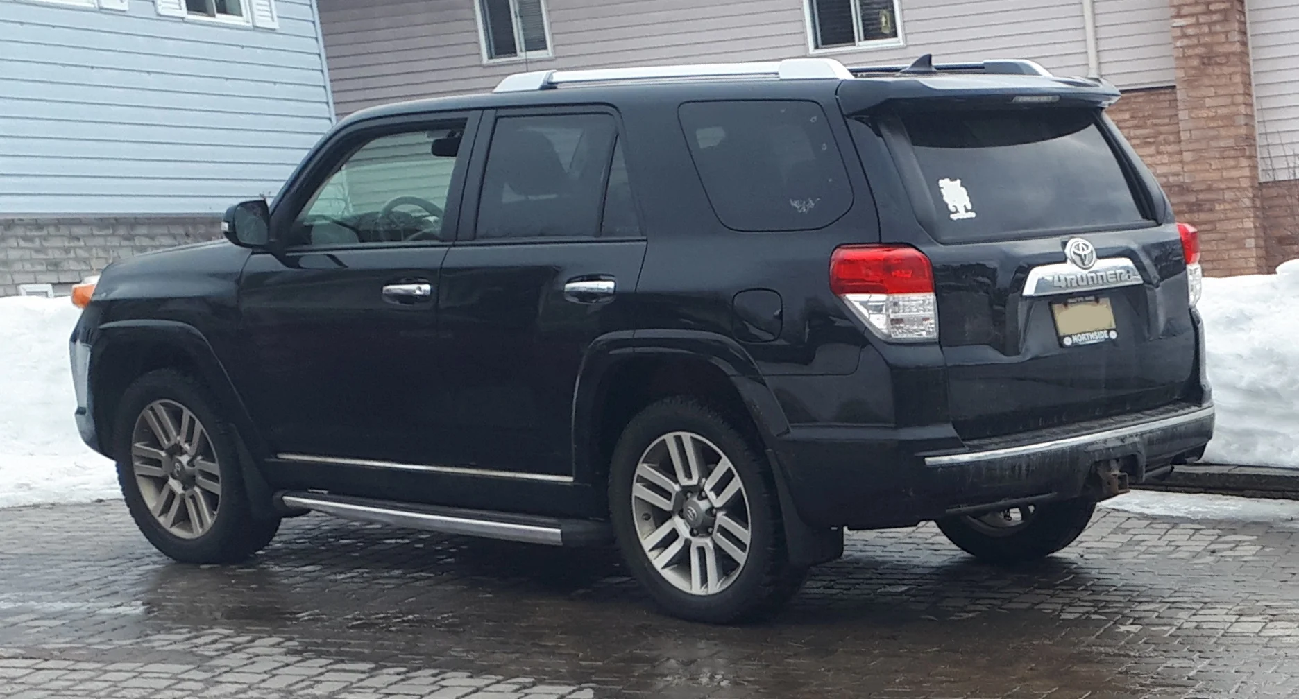 A black Toyota 4Runner rear, a durable overlanding platform
