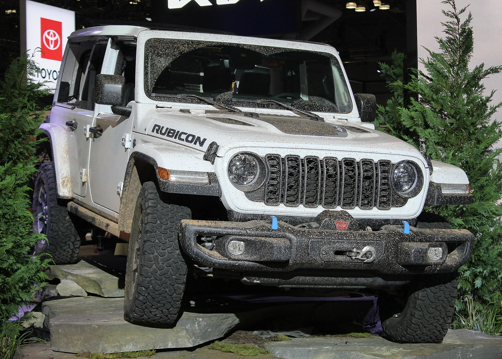 Jeep Wrangler Unlimited Rubicon — a 2024 Wrangler displayed on rocks