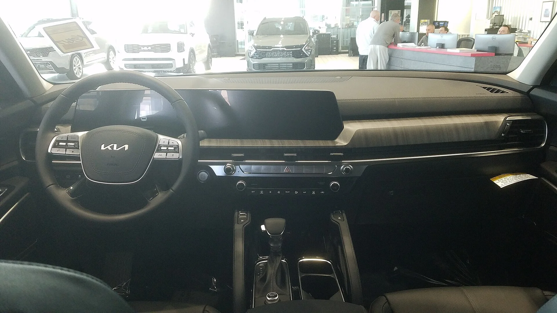 Kia Telluride interior — the dashboard and cabin of a current Telluride