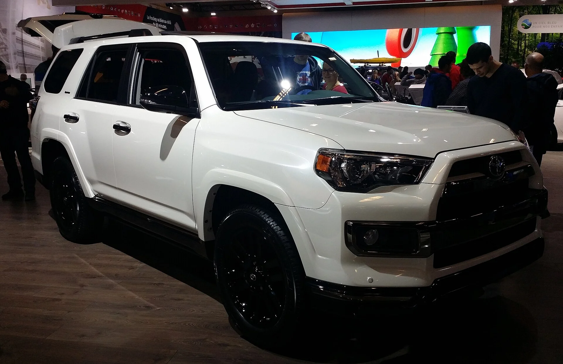 Toyota 4Runner — a white 2019 4Runner, side profile