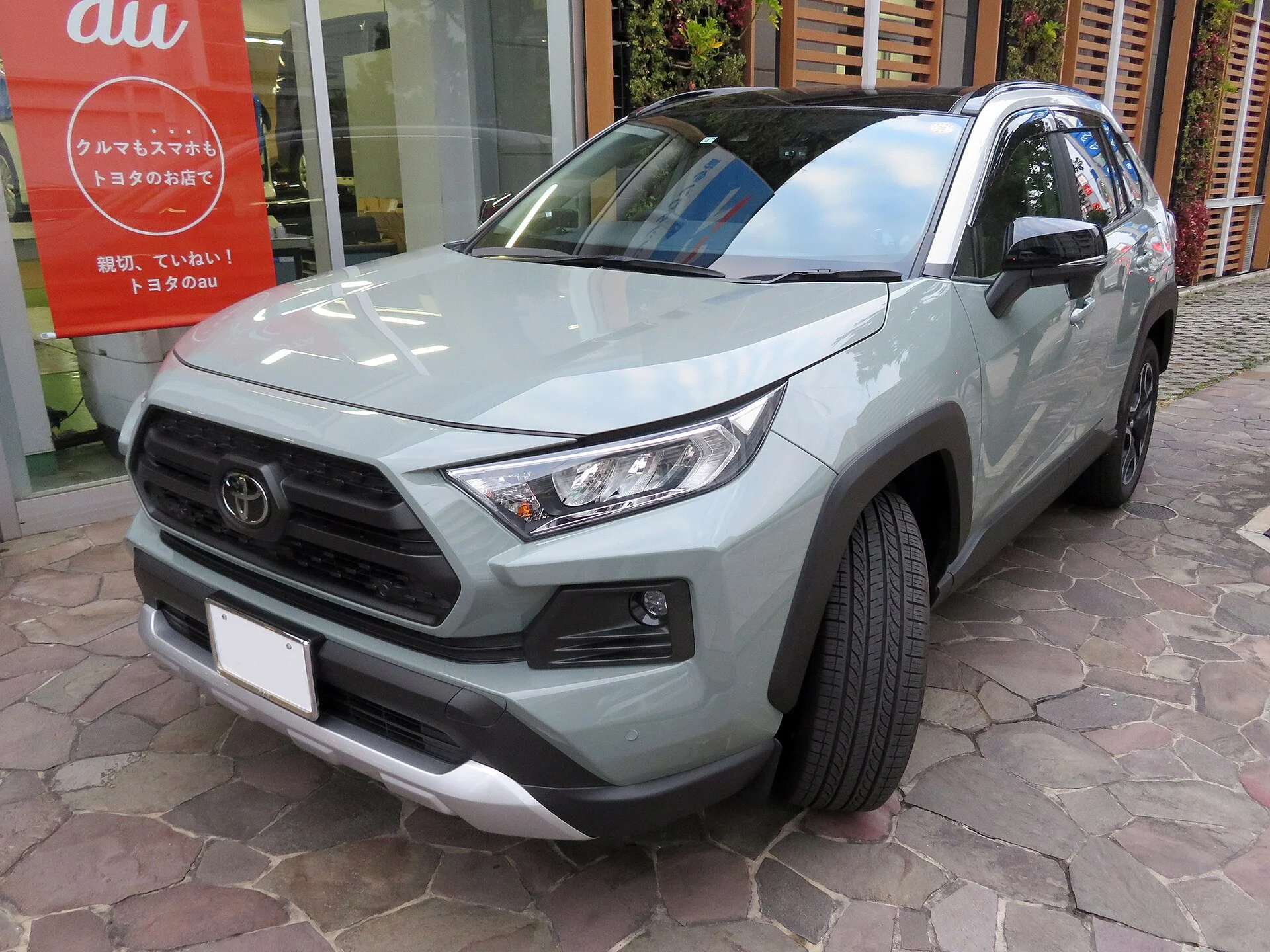 Grey Toyota RAV4 Adventure, front three-quarter