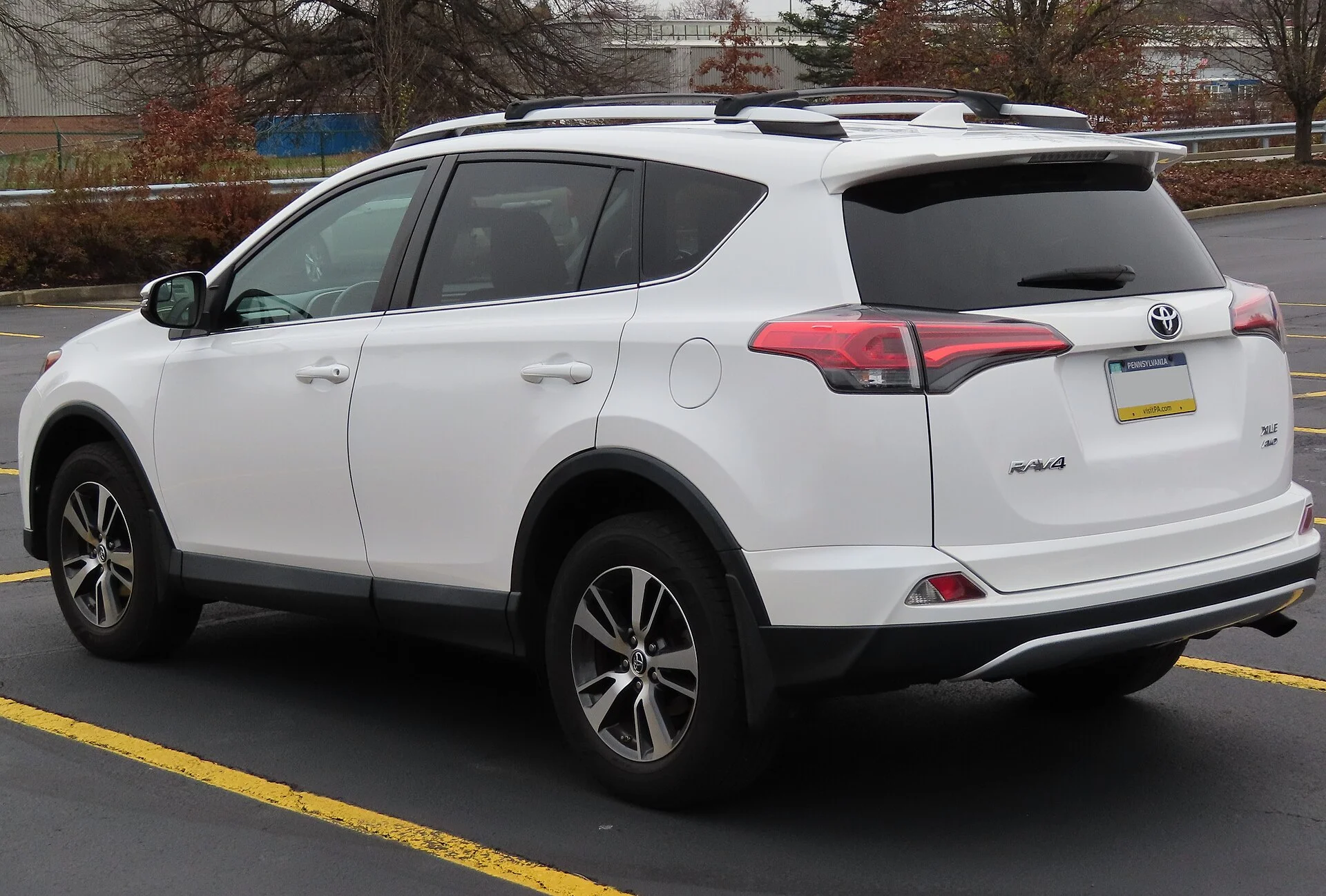 2016 Toyota RAV4 XLE AWD, rear left, 11-15-2022