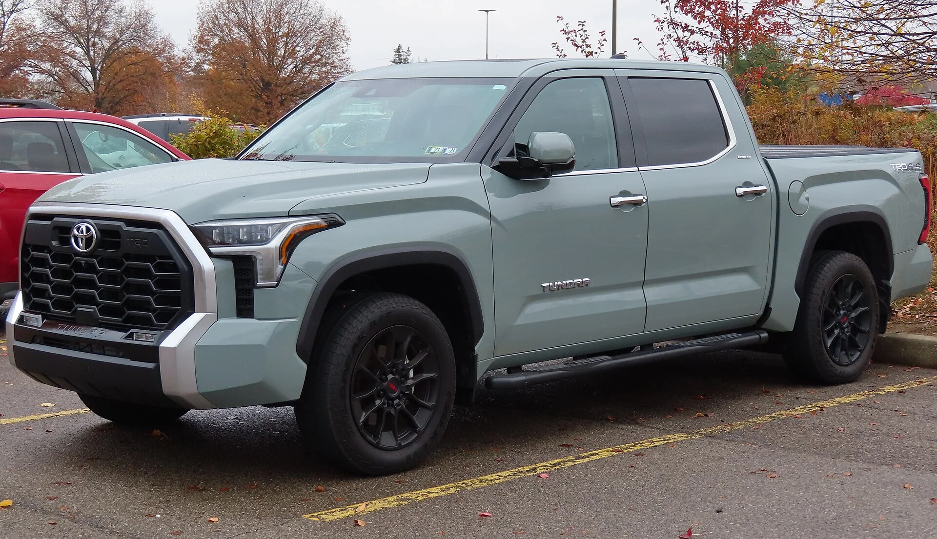 2022 Toyota Tundra Limited CrewMax Short Bed 4x4 with TRD Off-Road Package, front left, 11-01-2022