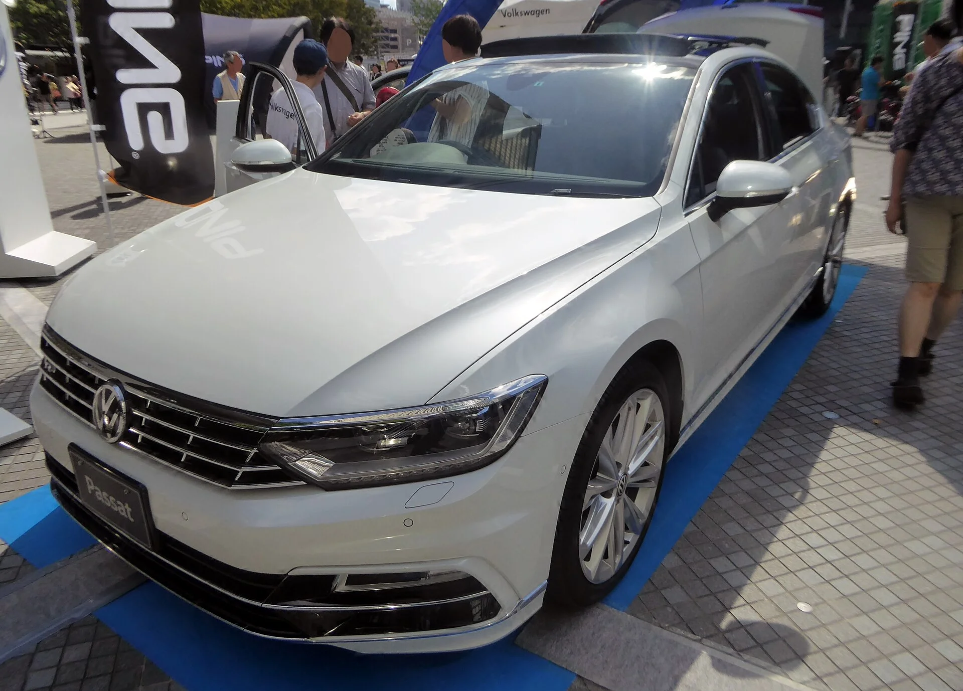 A VW Passat (B8) sedan, the car this Passat car camping setup guide covers.