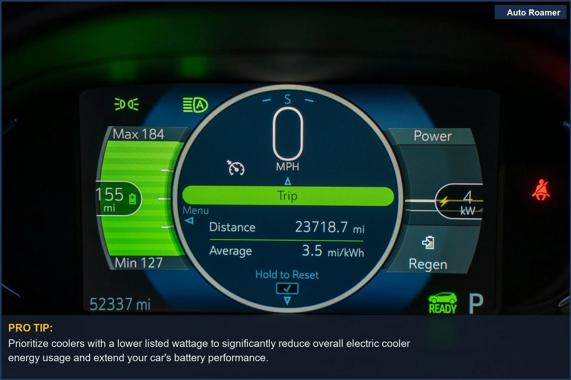 Smart choices for electric cooler energy usage involve checking wattage and amp draw for efficient vehicle power management.