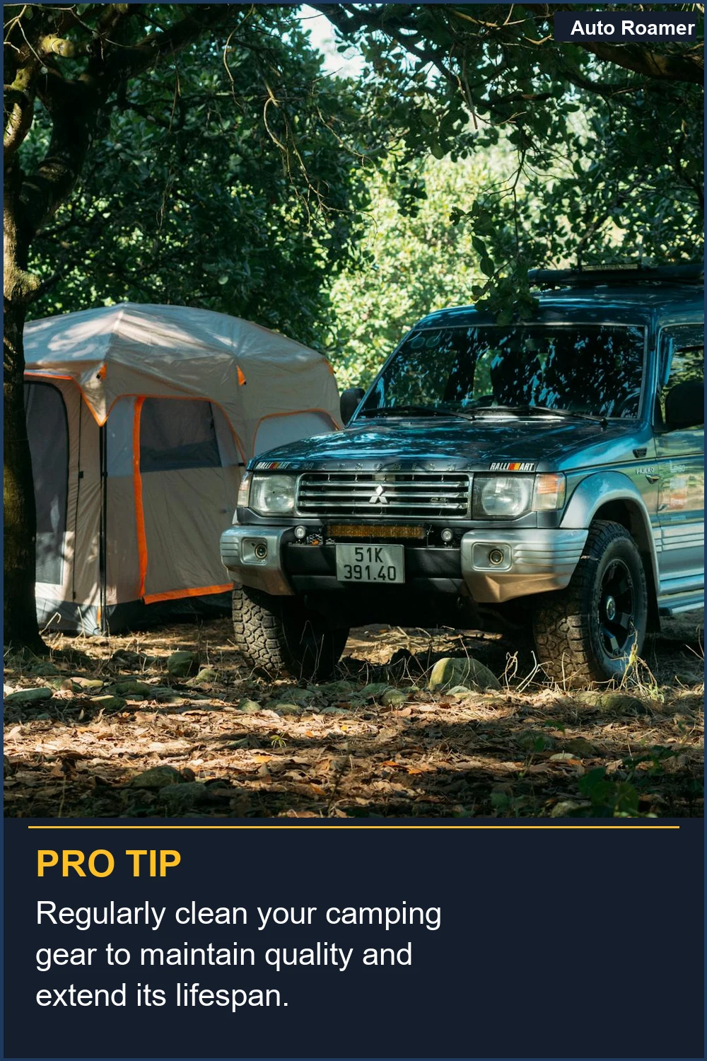 Limpia regularmente tu equipo de camping para mantener la calidad y prolongar su vida útil.