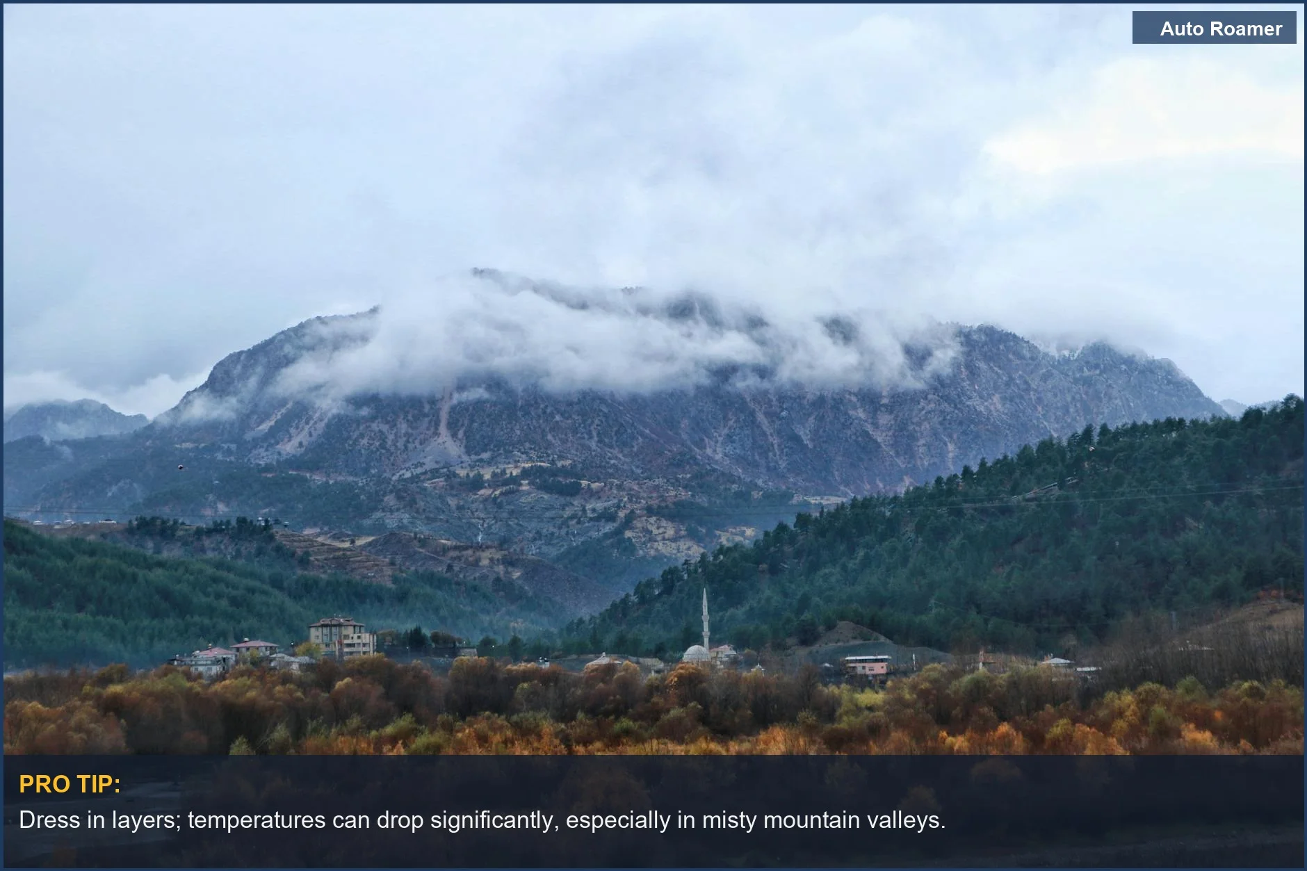 Misty Appalachian mountain landscape during fall, perfect for a scenic 3-day car camping adventure.