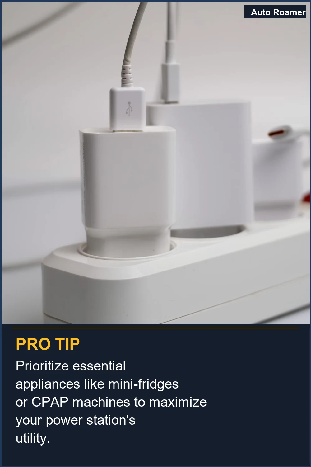 Prioritize essential appliances like mini-fridges or CPAP machines to maximize your power station's utility.