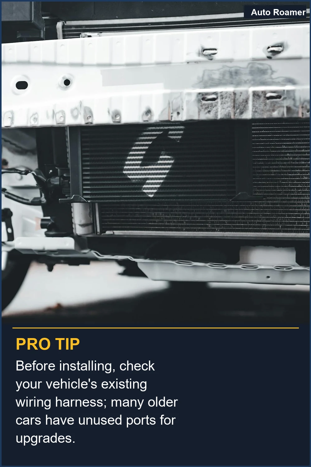 Before installing, check your vehicle's existing wiring harness; many older cars have unused ports for upgrades.