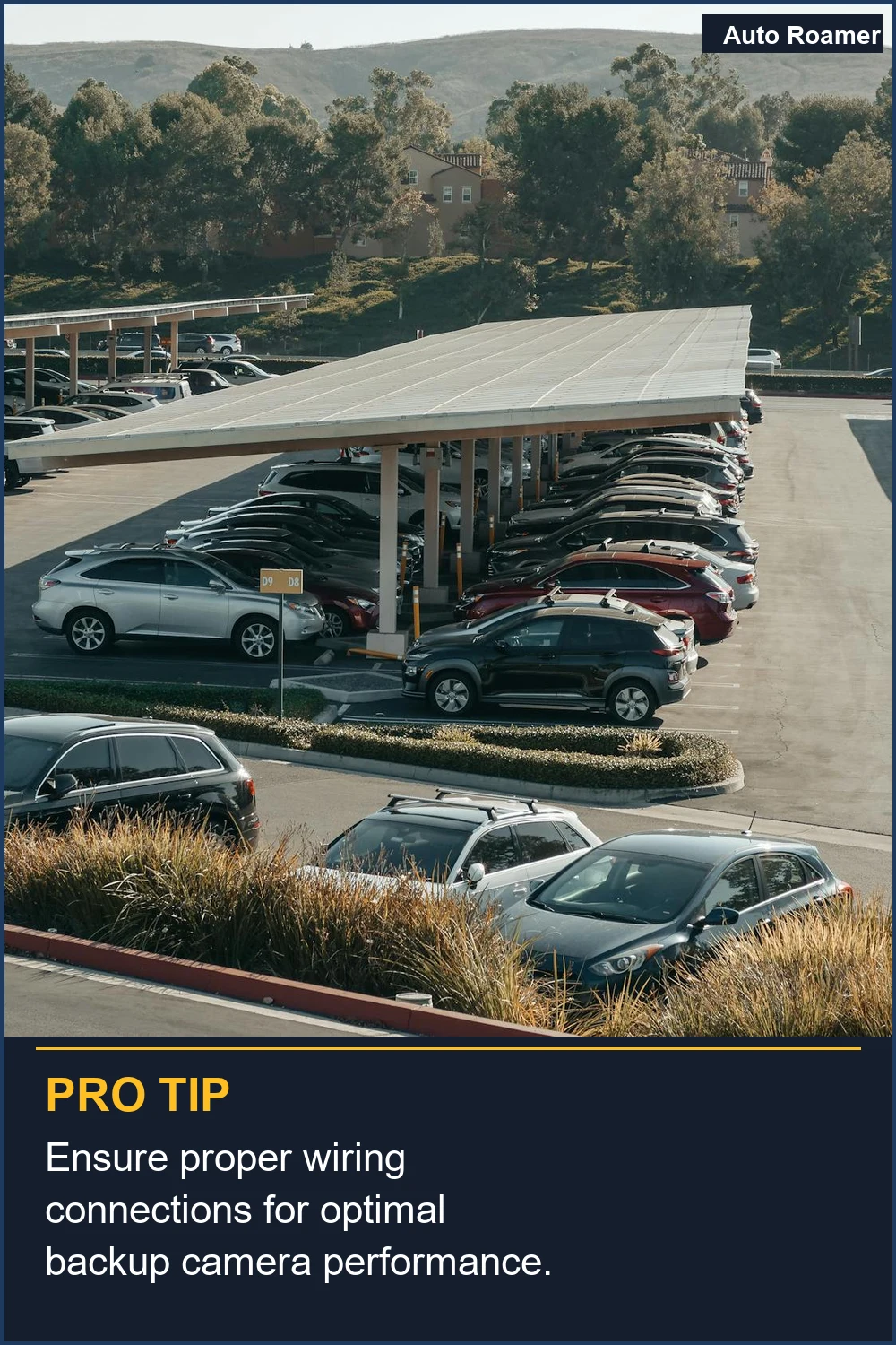 Ensure proper wiring connections for optimal backup camera performance.