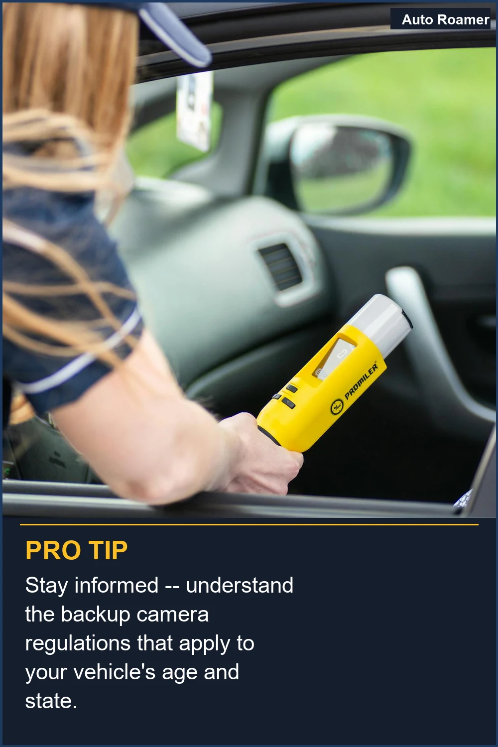 Stay informed -- understand the backup camera regulations that apply to your vehicle's age and state.