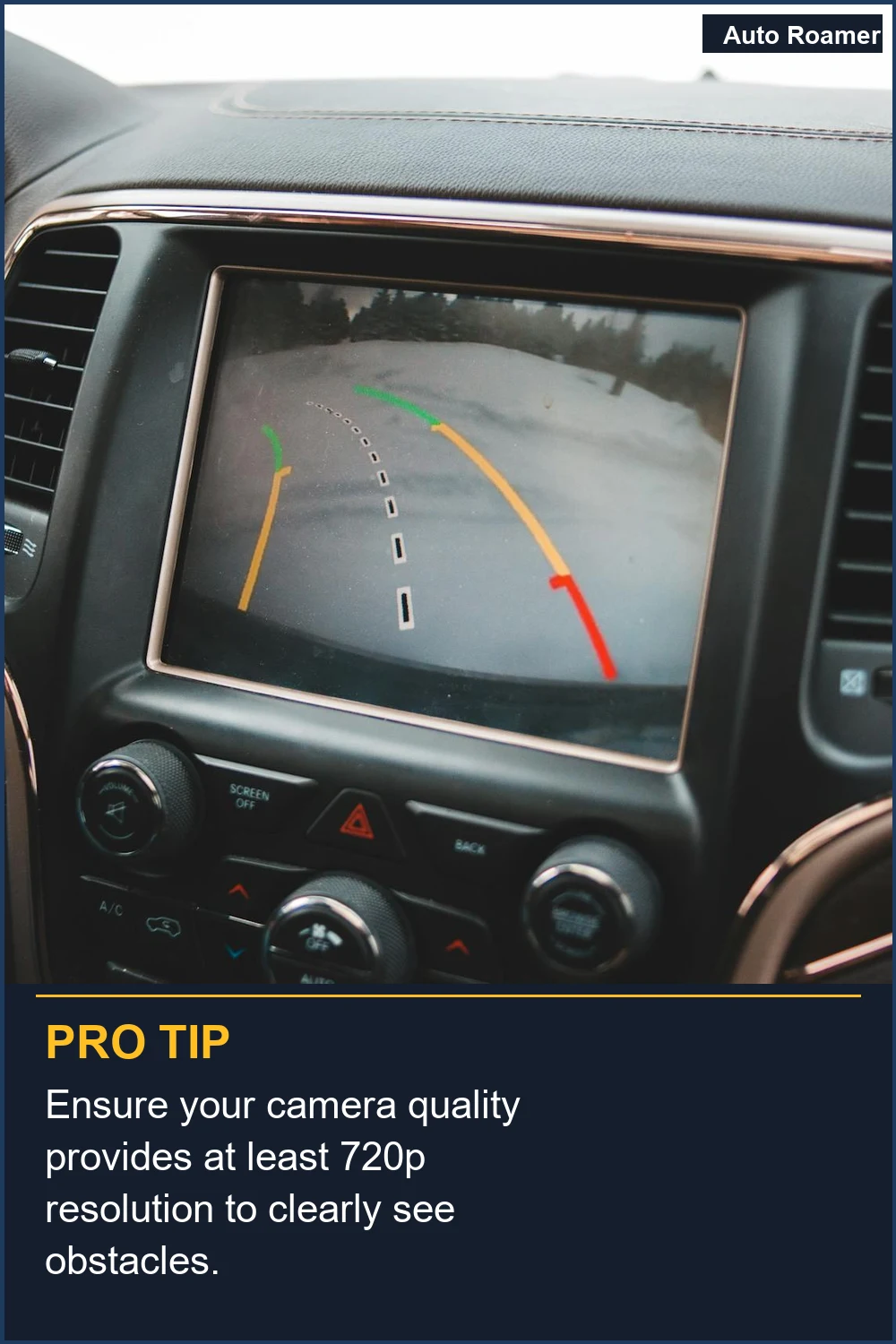 Ensure your camera quality provides at least 720p resolution to clearly see obstacles.