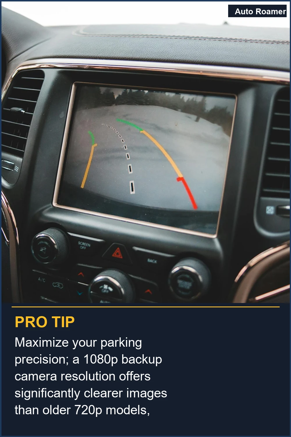 Maximize your parking precision; a 1080p backup camera resolution offers significantly clearer images than older 720p models, reducing errors.