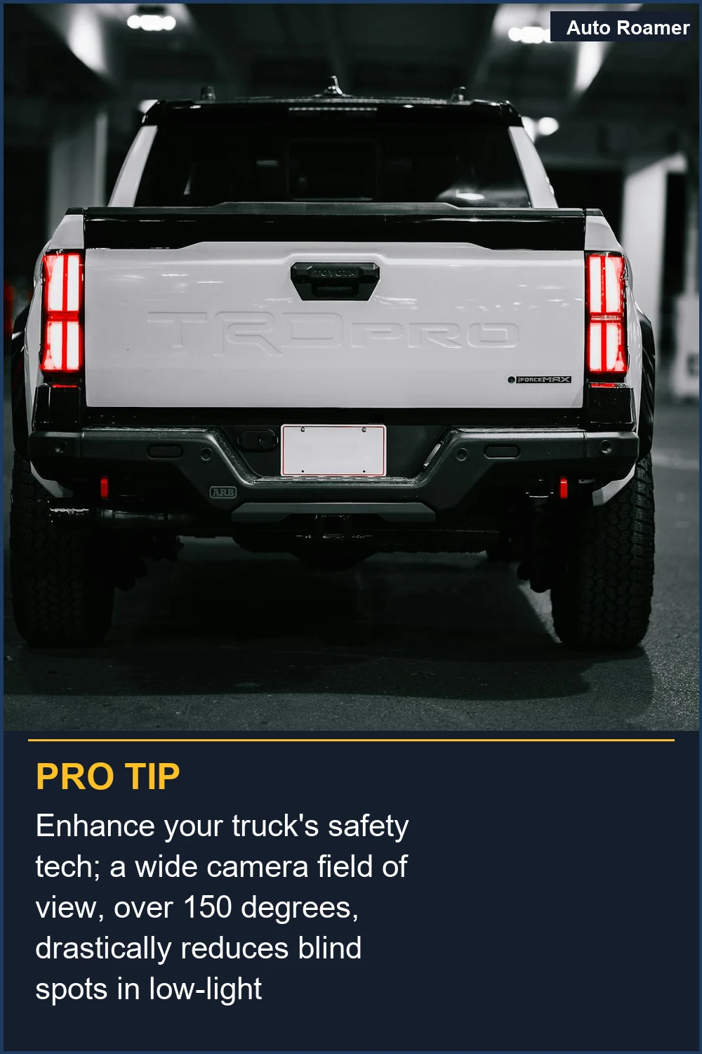 Enhance your truck's safety tech; a wide camera field of view, over 150 degrees, drastically reduces blind spots in low-light conditions.