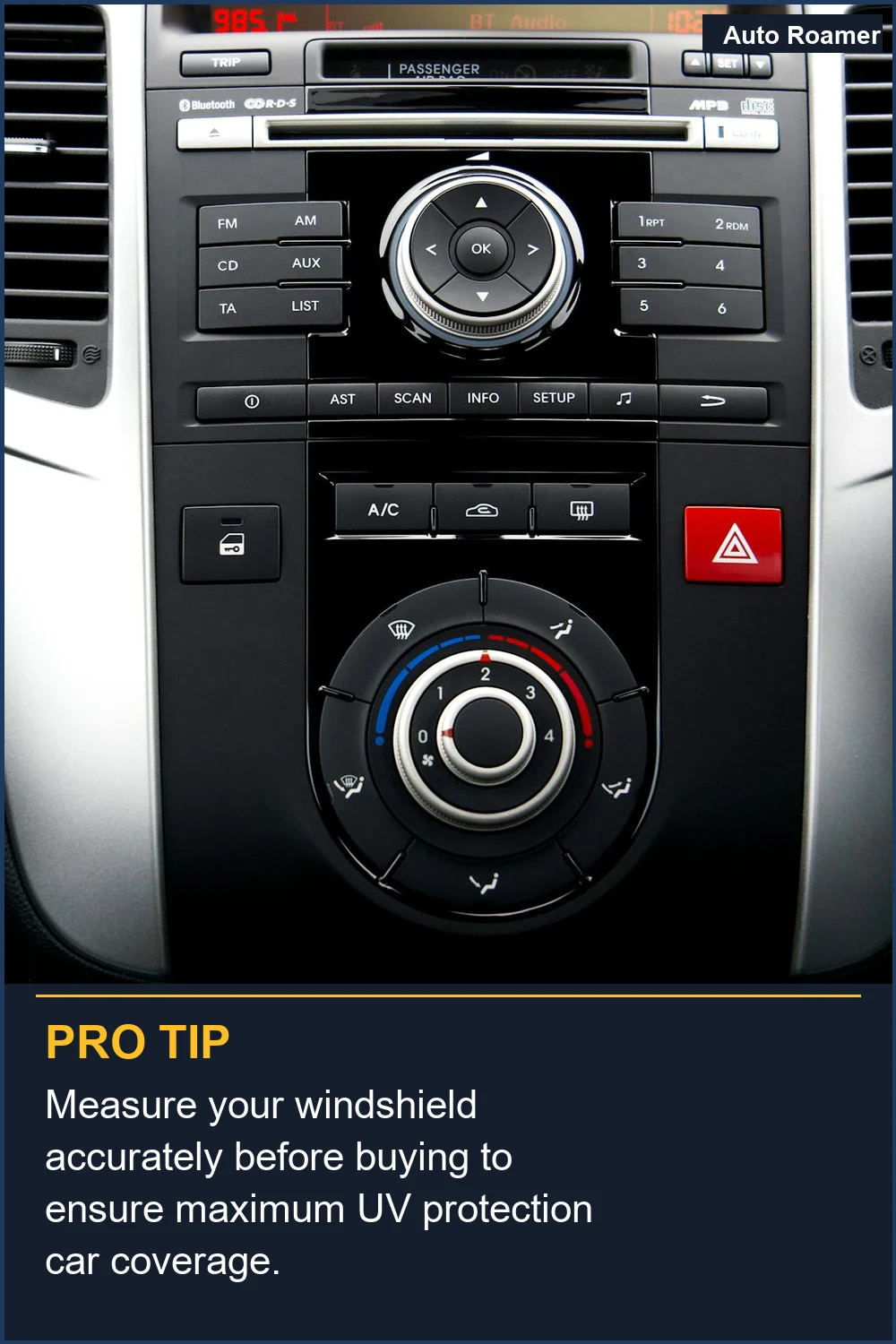 Measure your windshield accurately before buying to ensure maximum UV protection car coverage.