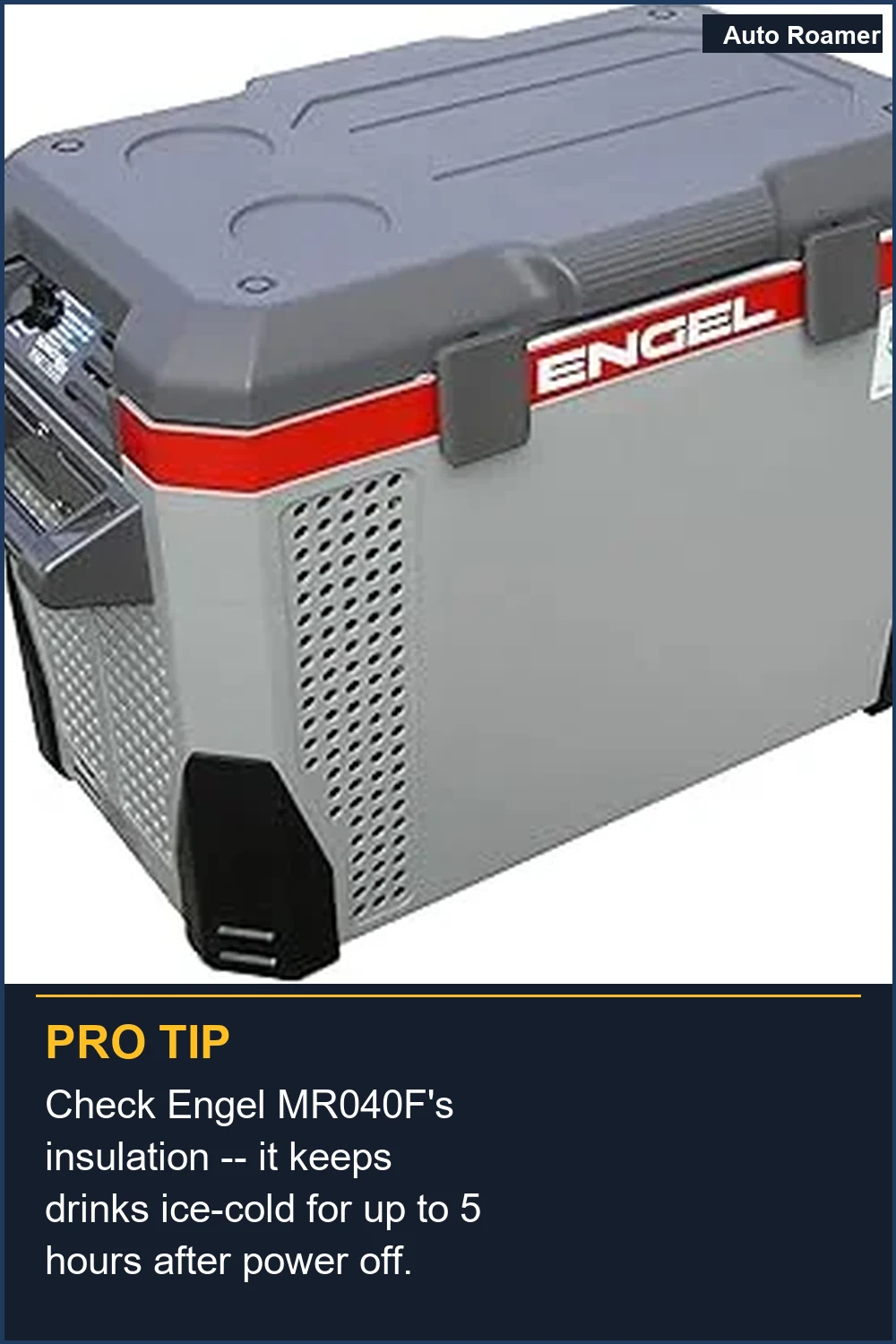Check Engel MR040F's insulation -- it keeps drinks ice-cold for up to 5 hours after power off.