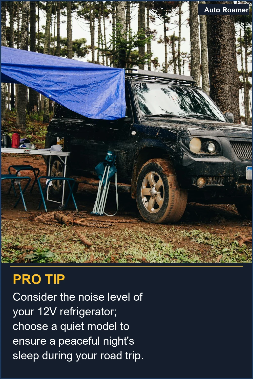 Consider the noise level of your 12V refrigerator; choose a quiet model to ensure a peaceful night's sleep during your road trip.