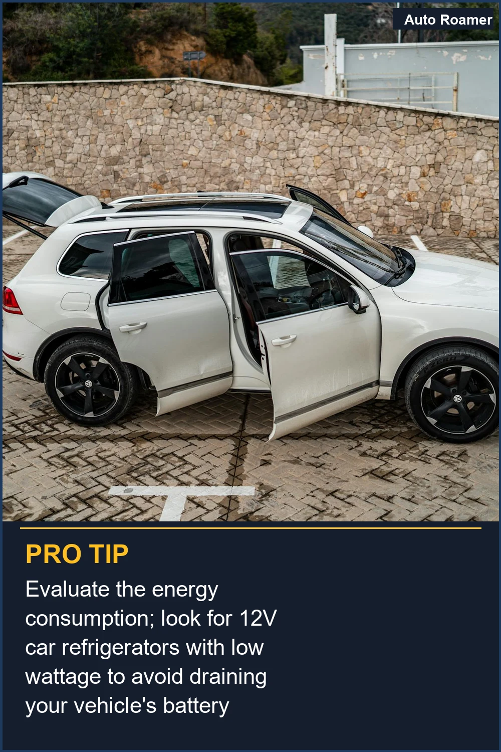 Evaluate the energy consumption; look for 12V car refrigerators with low wattage to avoid draining your vehicle's battery quickly.