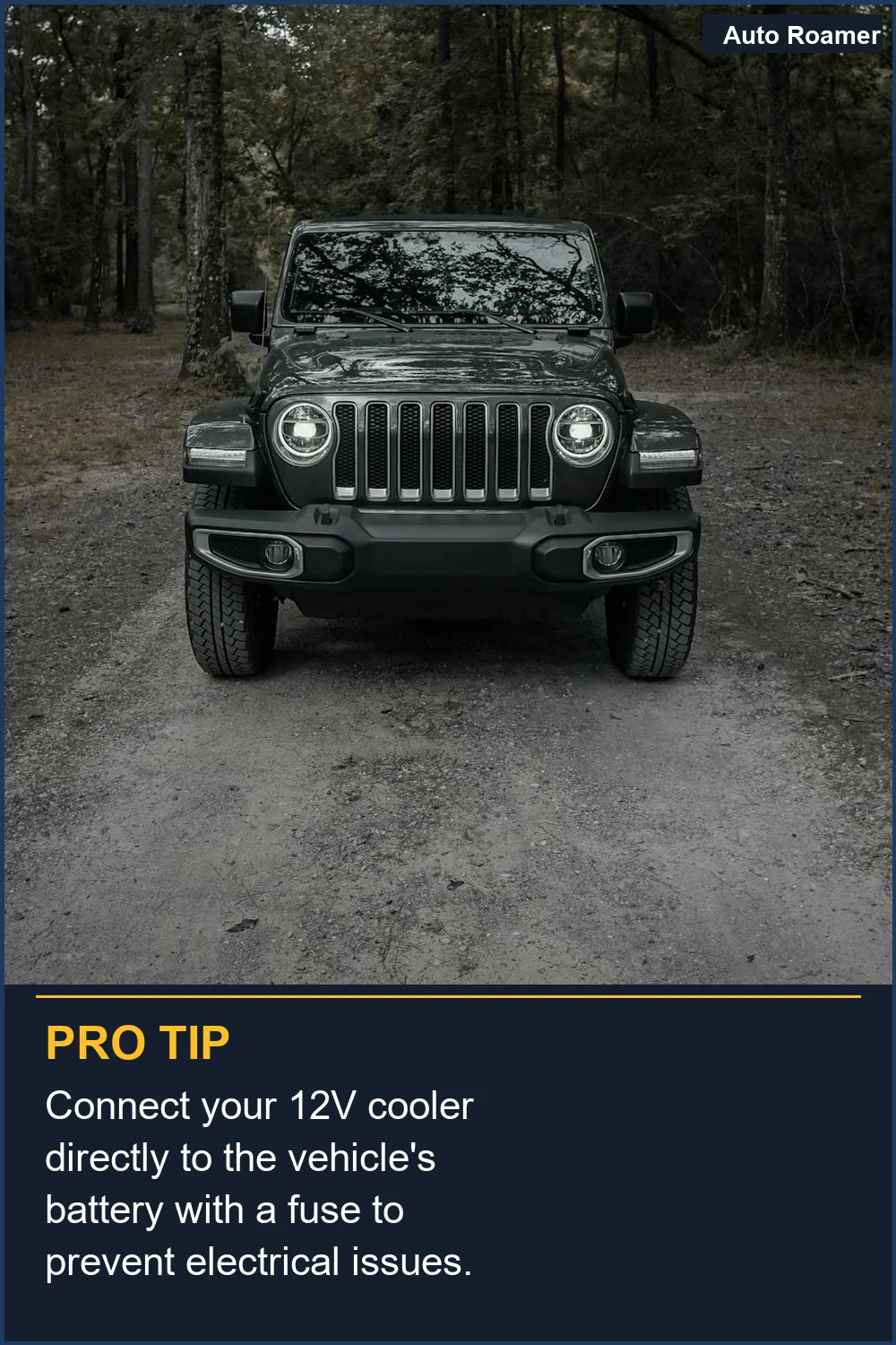 Connect your 12V cooler directly to the vehicle's battery with a fuse to prevent electrical issues.