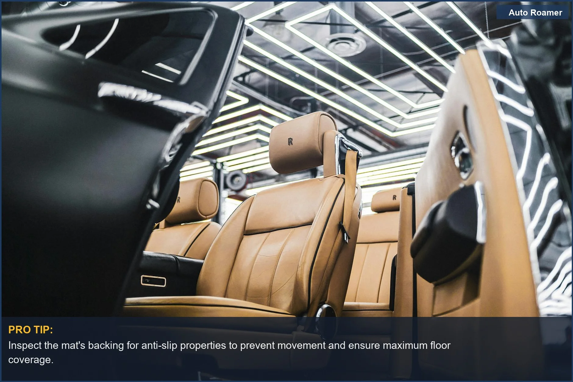 Elegant tan leather car interior, ideal for showcasing the best 3w all weather floor mats.