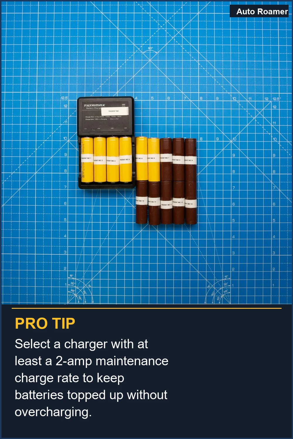 Select a charger with at least a 2-amp maintenance charge rate to keep batteries topped up without overcharging.