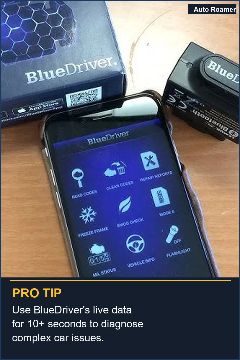 Use BlueDriver's live data for 10+ seconds to diagnose complex car issues.
