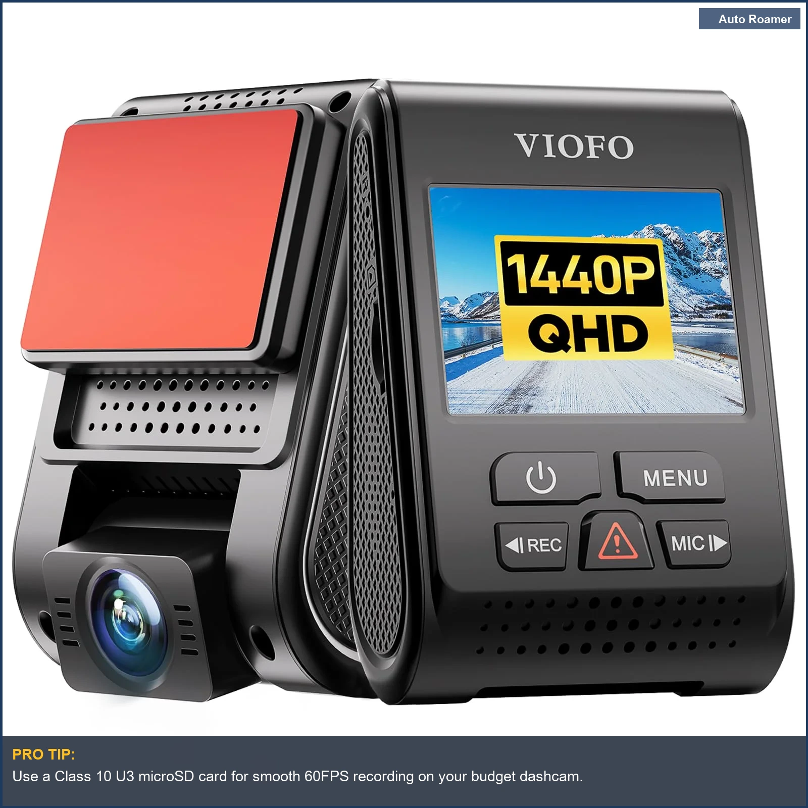 VIOFO Dash Cam A119 V3 2K 2560x1440P Quad HD+ 60FPS Front