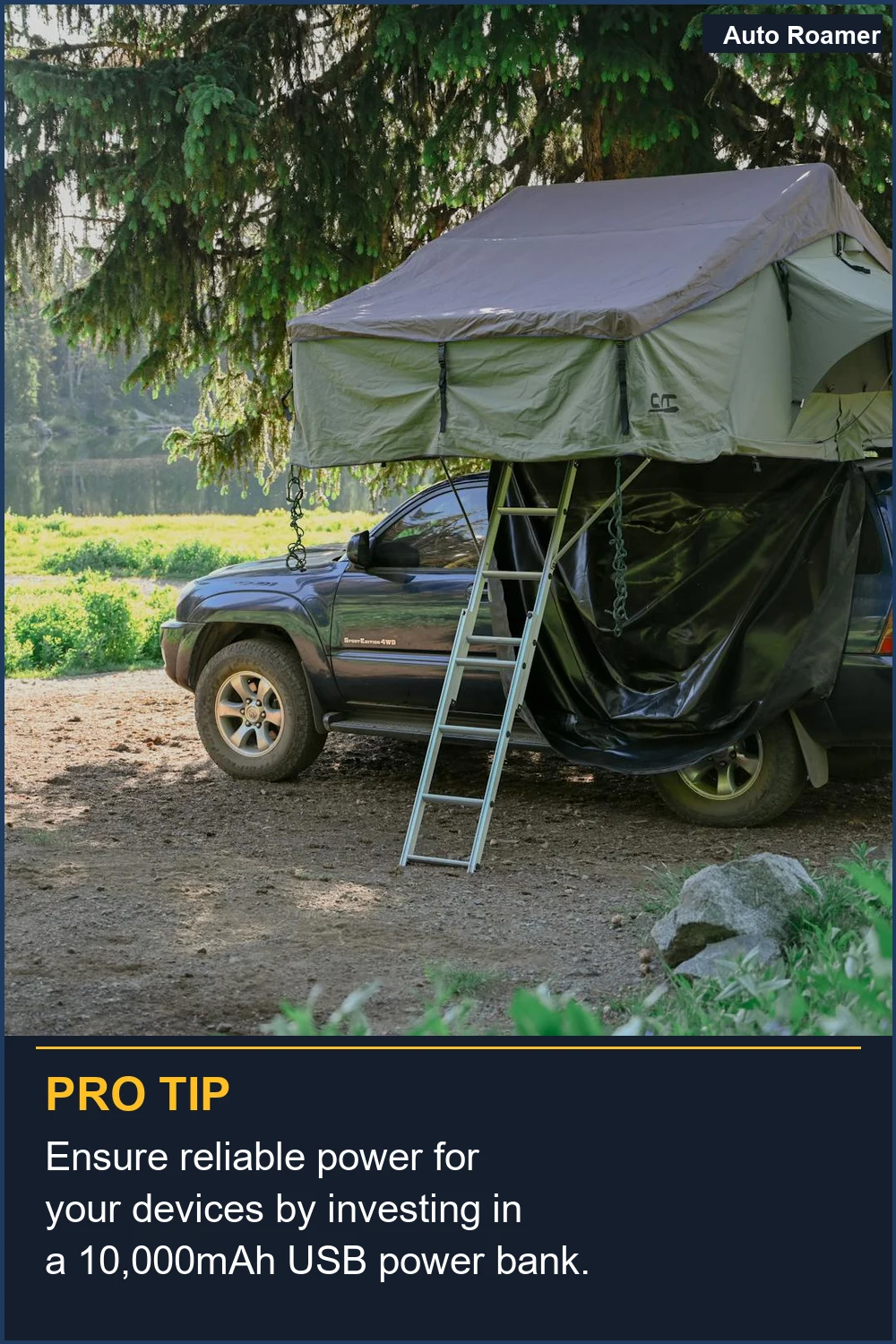 Ensure reliable power for your devices by investing in a 10,000mAh USB power bank.