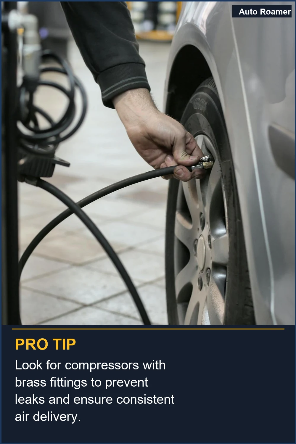 Look for compressors with brass fittings to prevent leaks and ensure consistent air delivery.