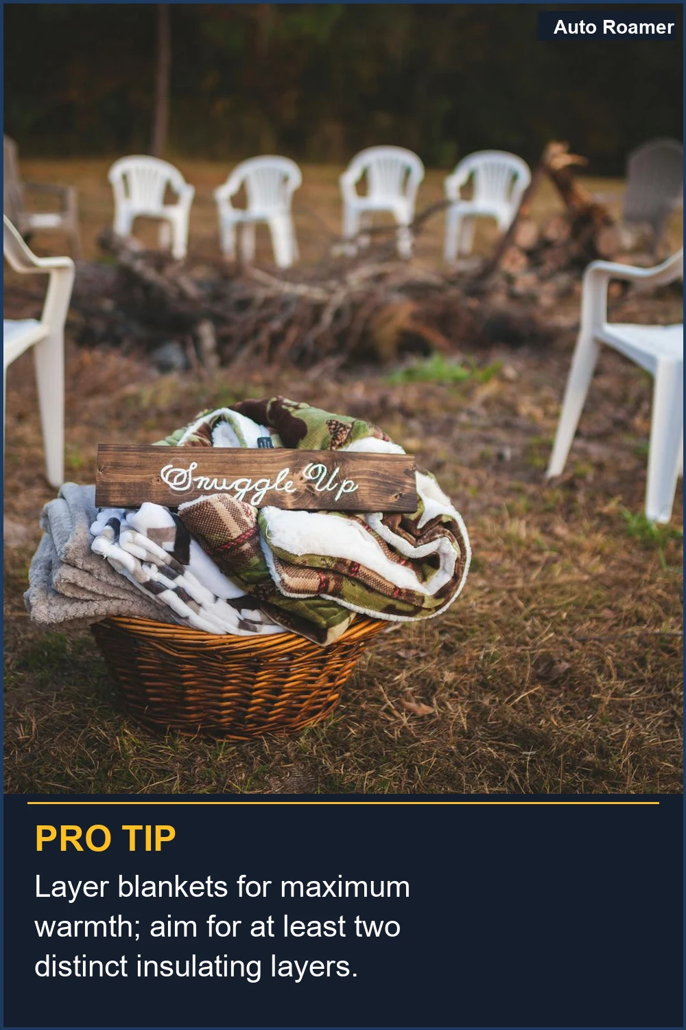 Layer blankets for maximum warmth; aim for at least two distinct insulating layers.