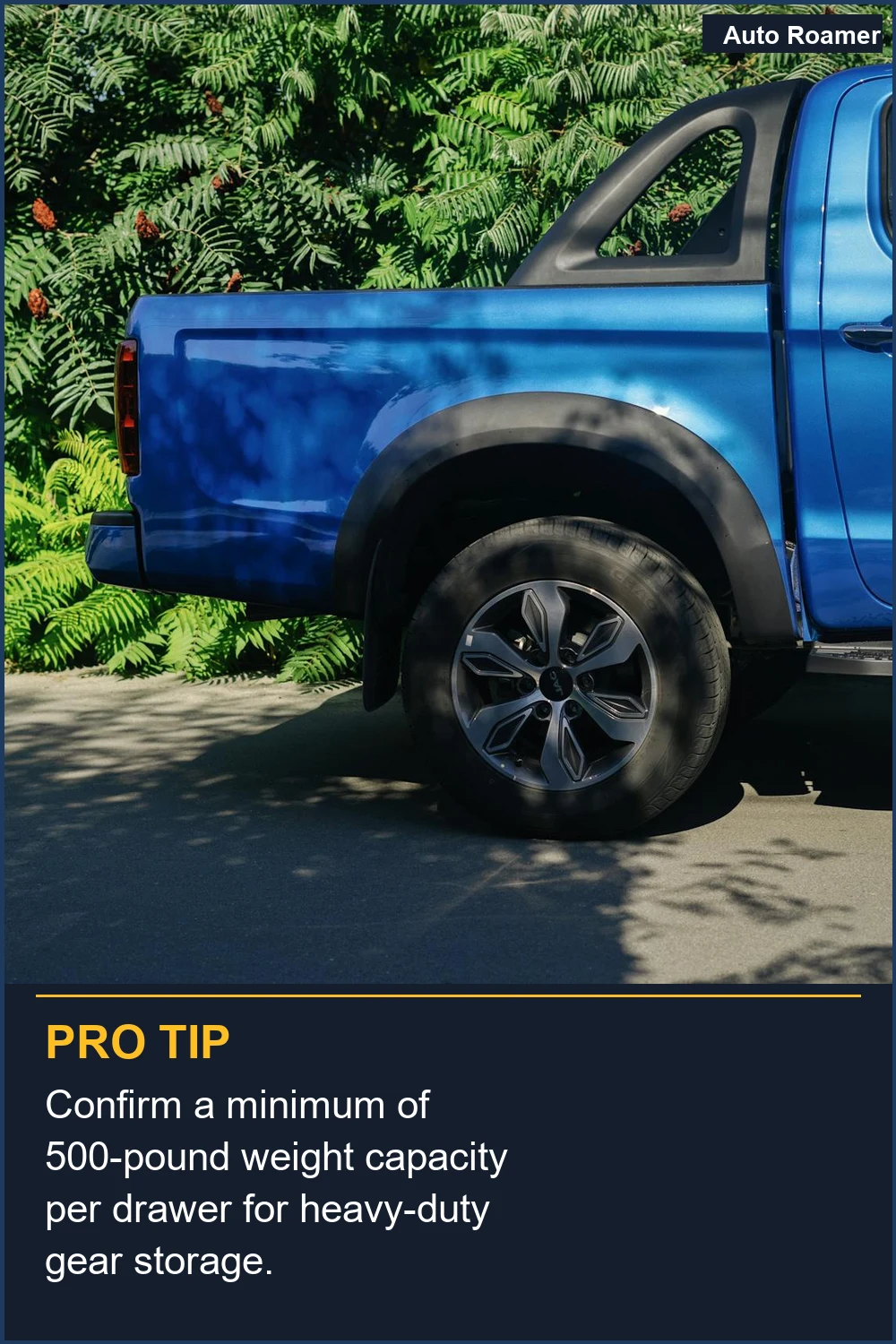 Confirm a minimum of 500-pound weight capacity per drawer for heavy-duty gear storage.