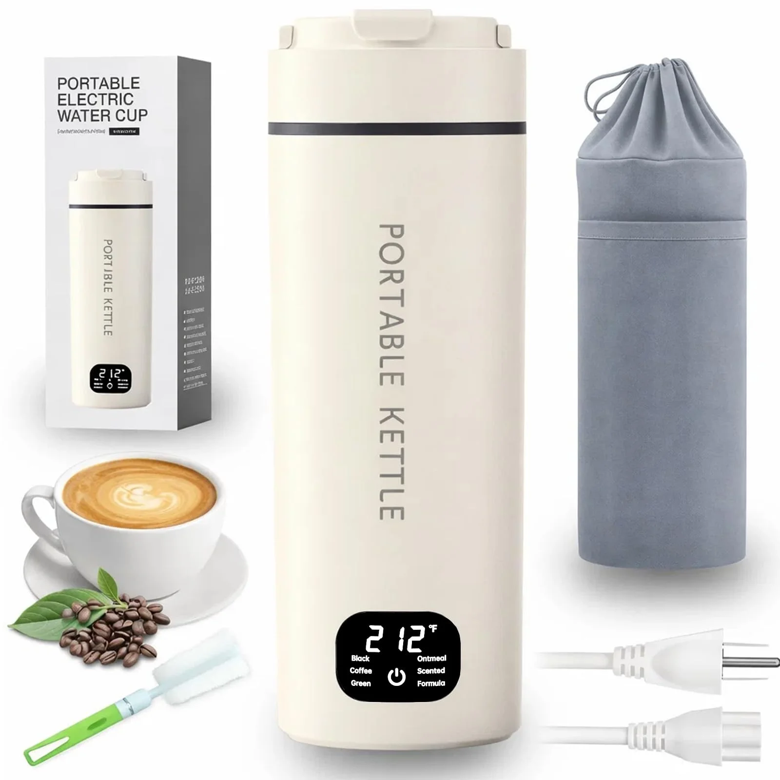 HOWDIANQY Dual Voltage Portable Kettle