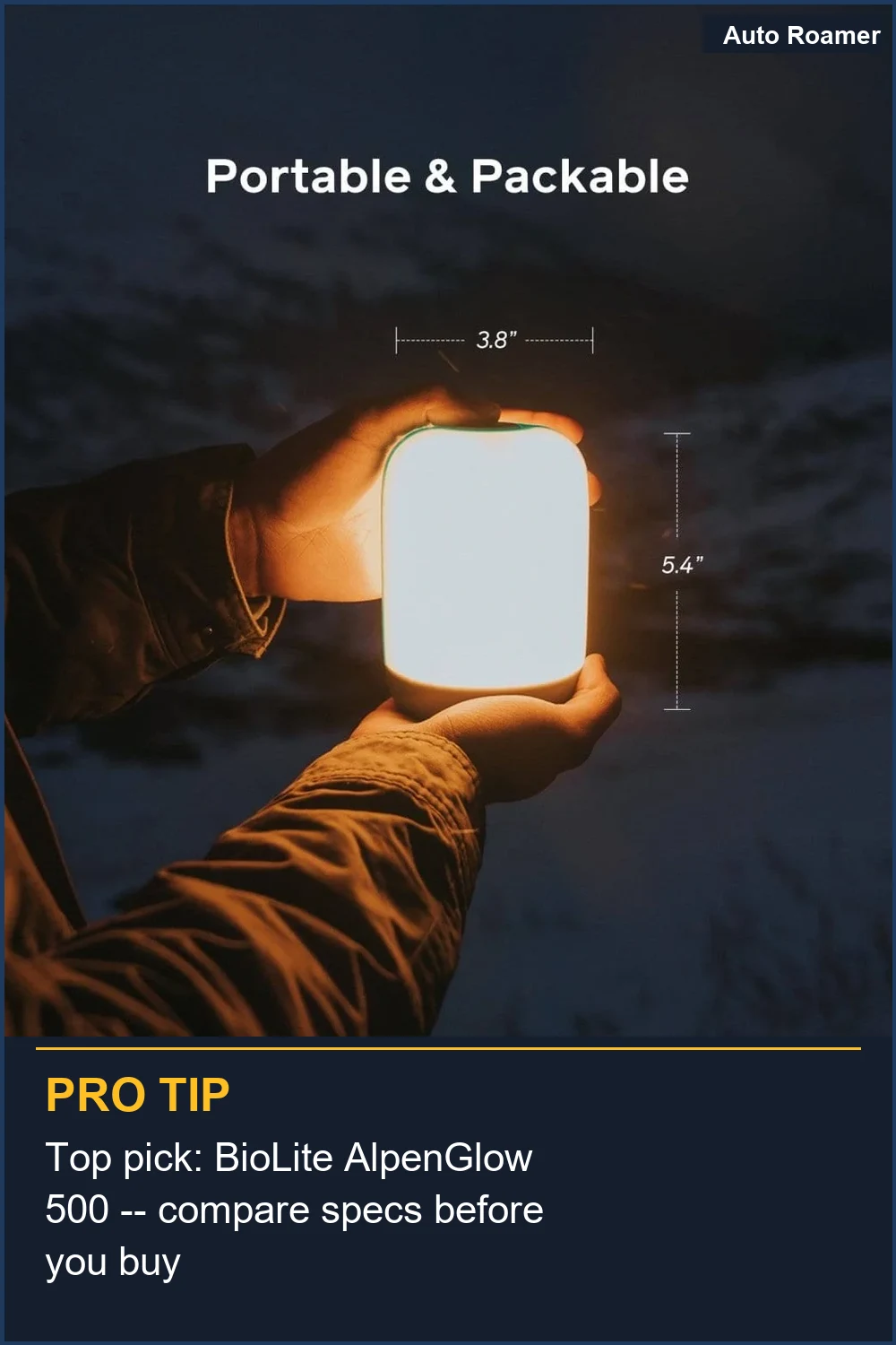 Top pick: BioLite AlpenGlow 500 -- compare specs before you buy