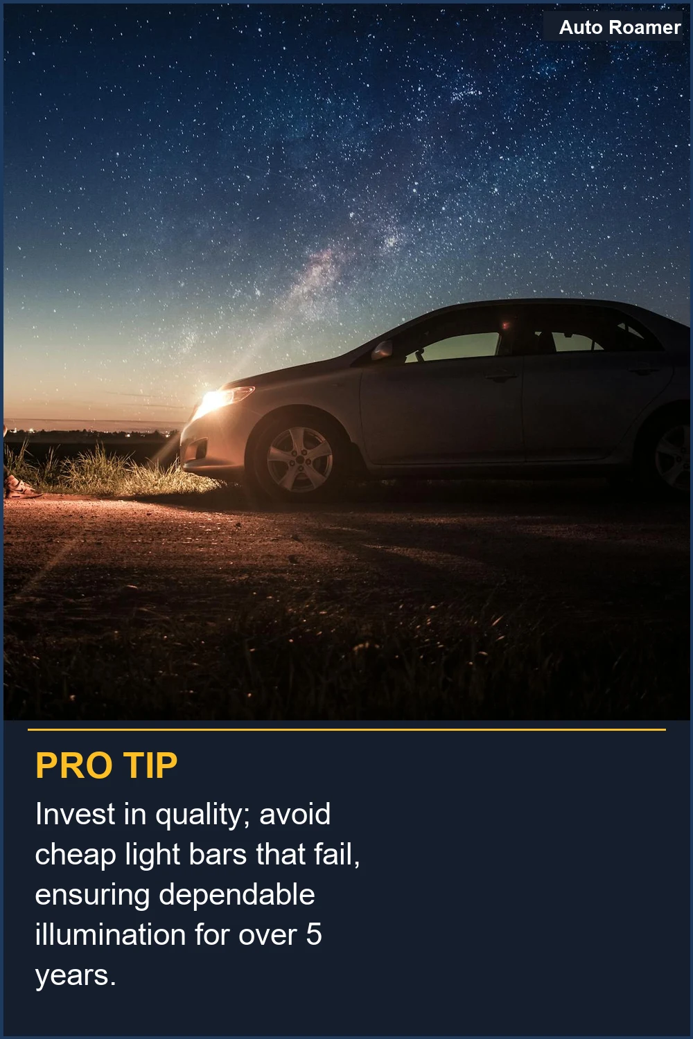 Invest in quality; avoid cheap light bars that fail, ensuring dependable illumination for over 5 years.