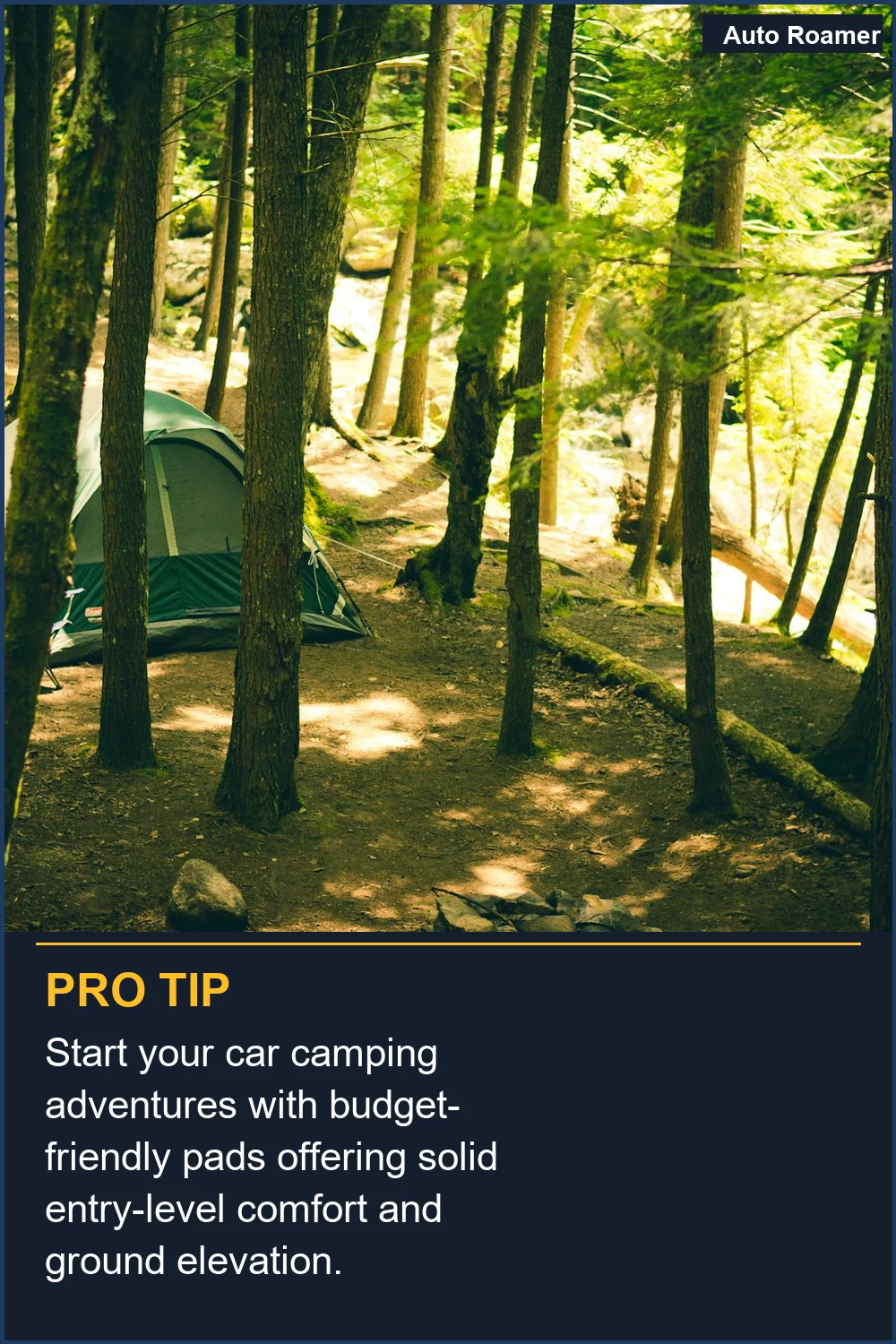 Start your car camping adventures with budget-friendly pads offering solid entry-level comfort and ground elevation.