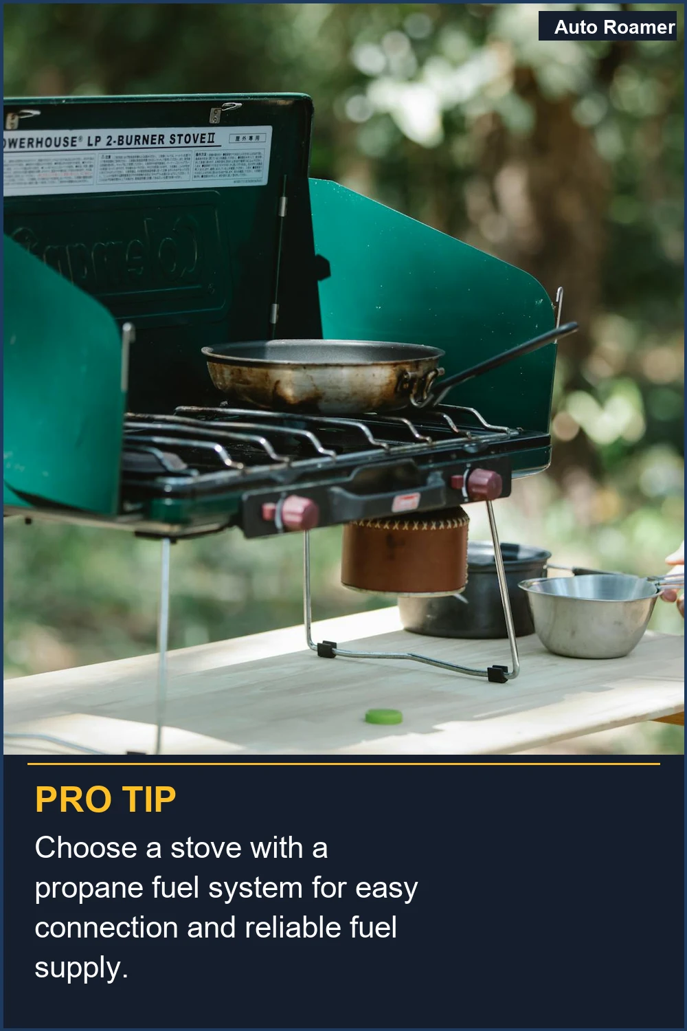 Choose a stove with a propane fuel system for easy connection and reliable fuel supply.