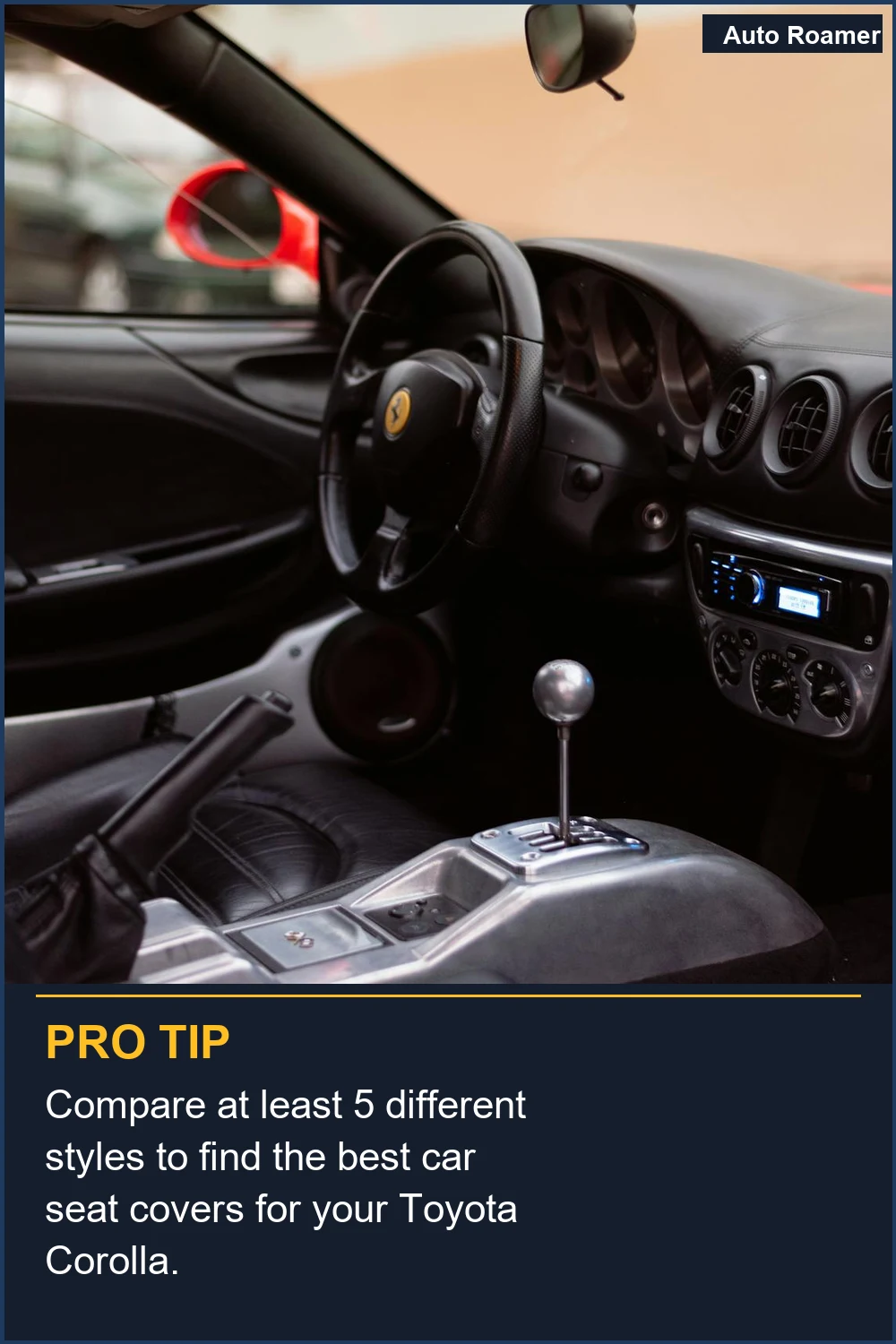 Compare at least 5 different styles to find the best car seat covers for your Toyota Corolla.