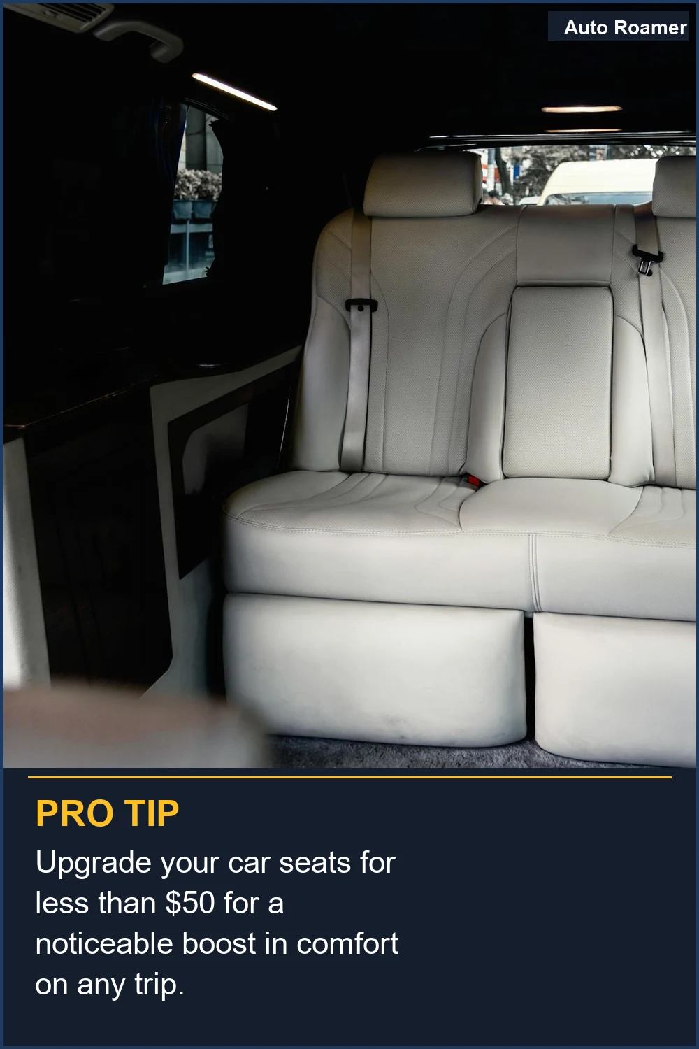 Upgrade your car seats for less than $50 for a noticeable boost in comfort on any trip.