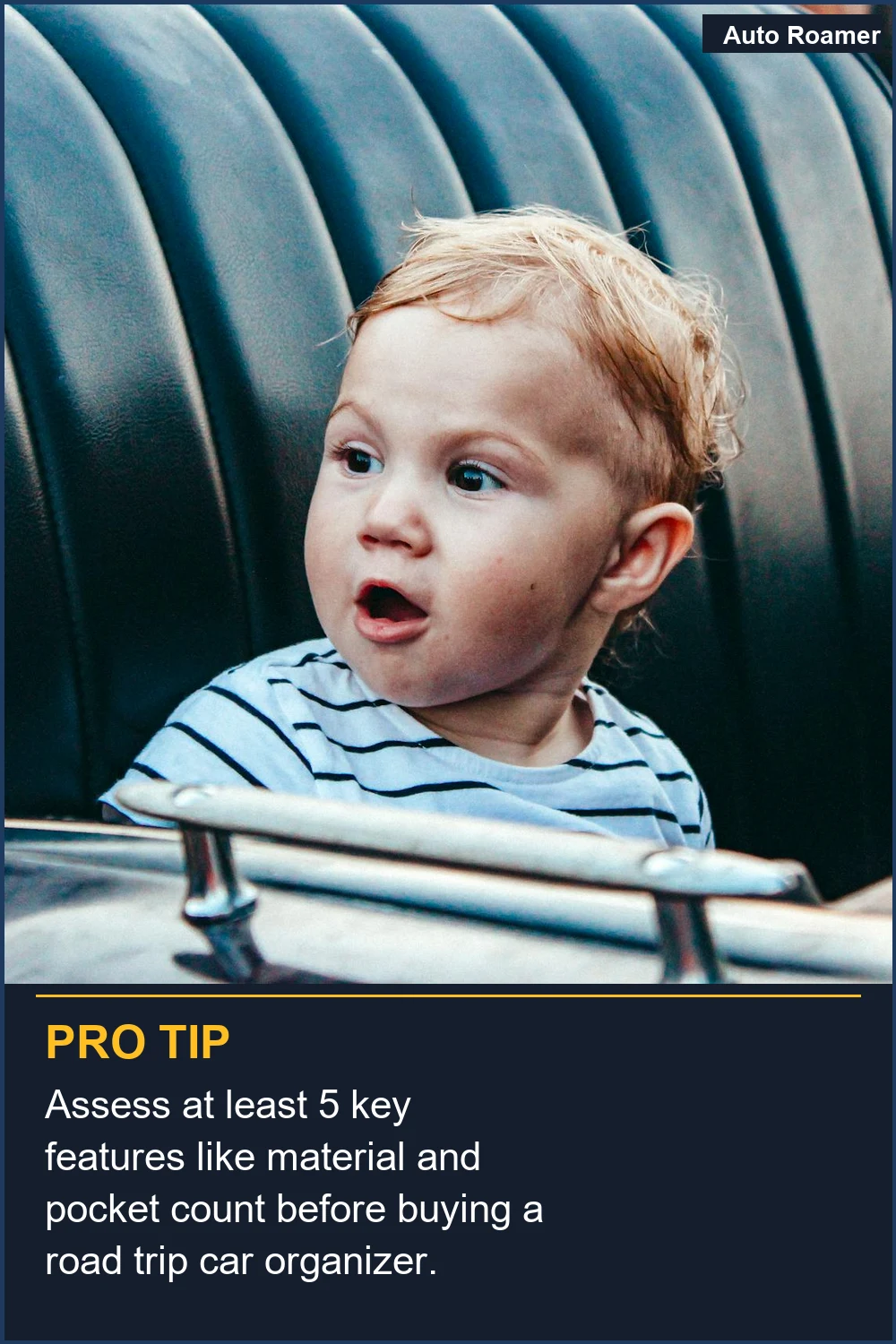 Assess at least 5 key features like material and pocket count before buying a road trip car organizer.