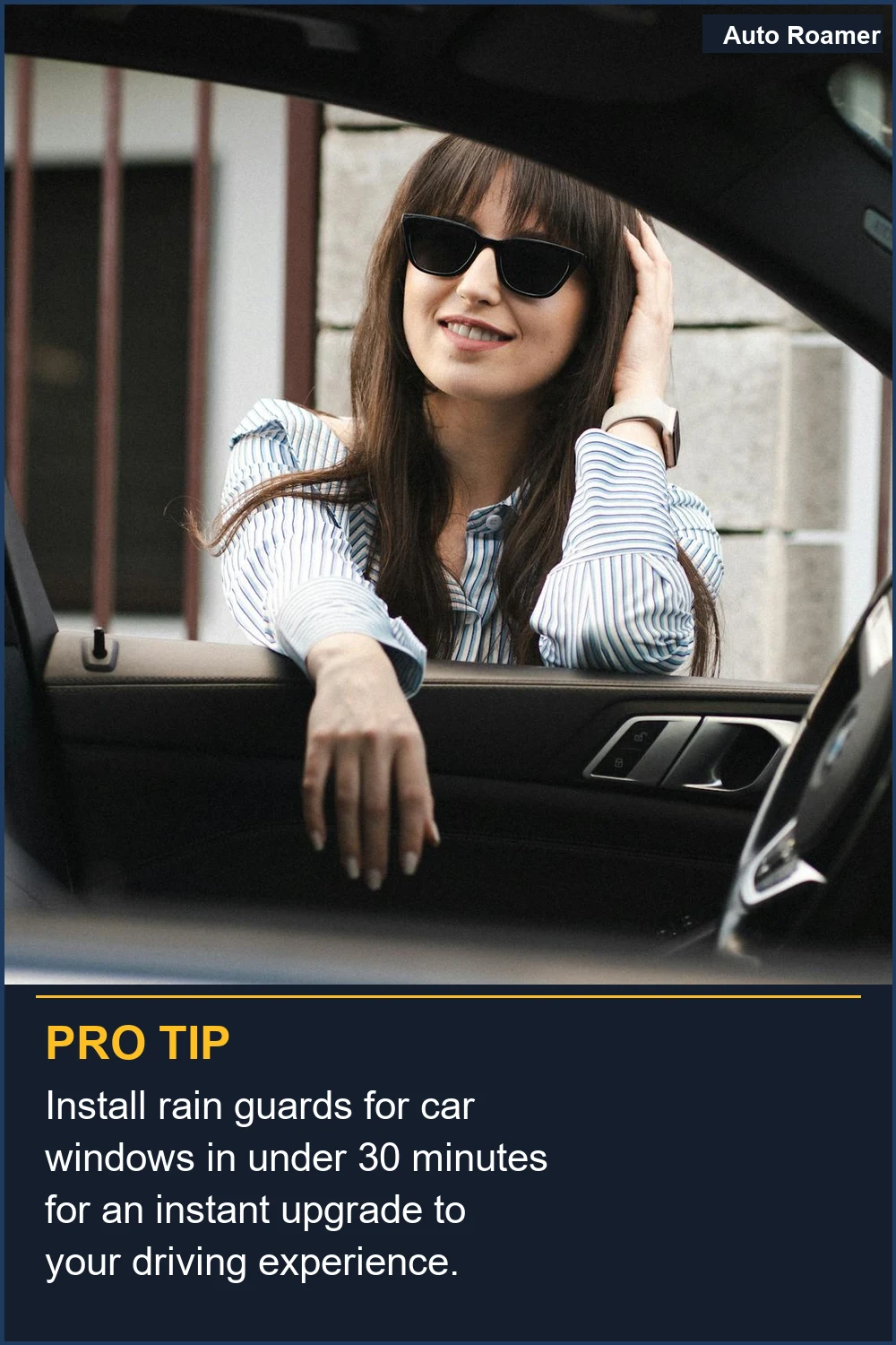 Instala protectores de lluvia para ventanas de coche en menos de 30 minutos para una mejora instantánea en tu experiencia de conducción.