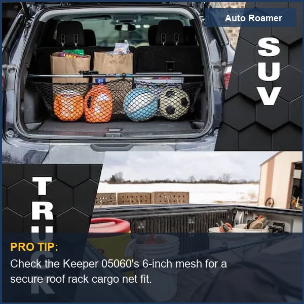 Keeper 05060 Heavy-Duty Bungee Cargo Net