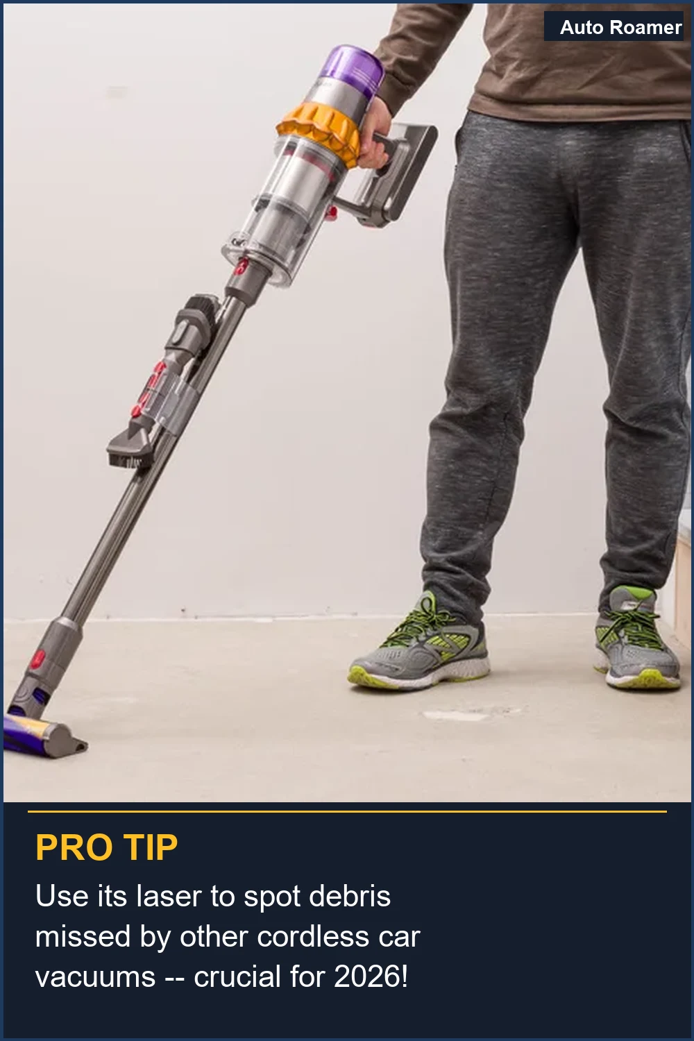 Use its laser to spot debris missed by other cordless car vacuums -- crucial for 2026!