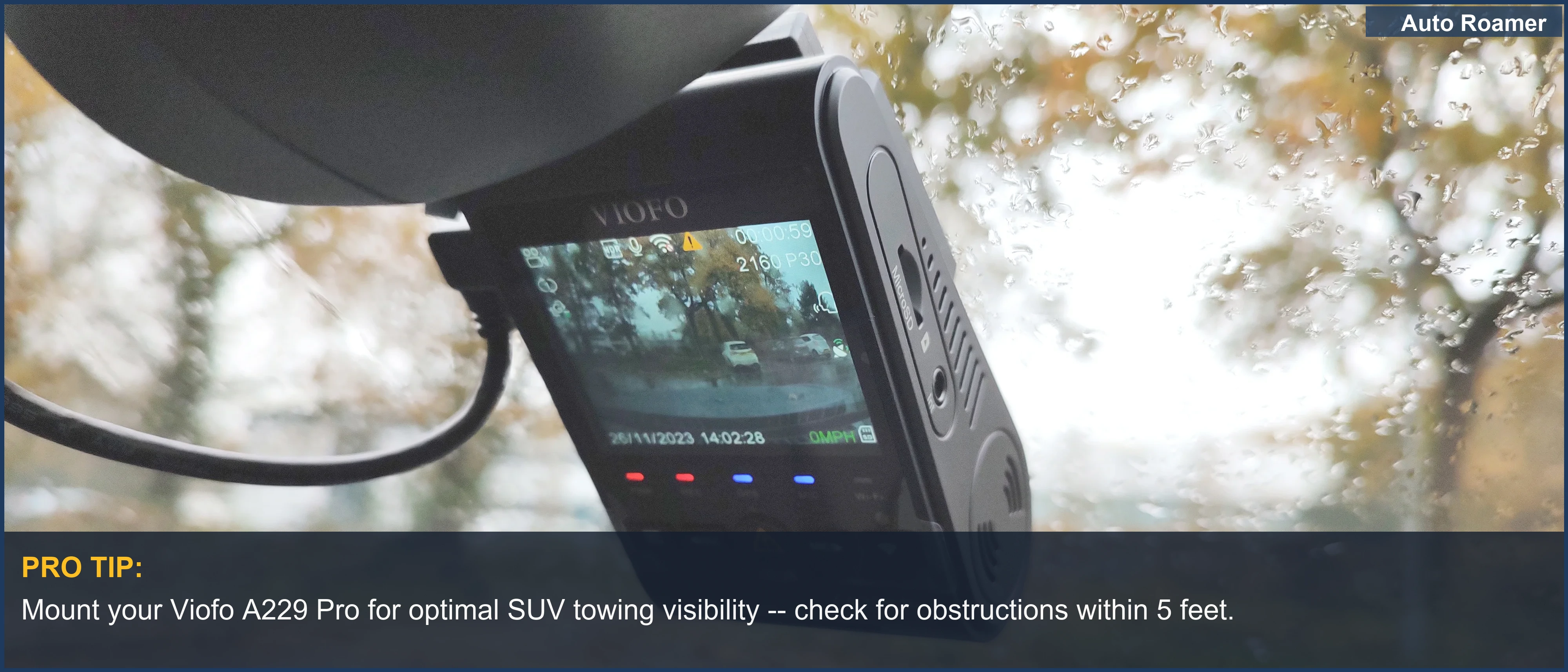 Best Overall for Towing: Viofo A229 Pro