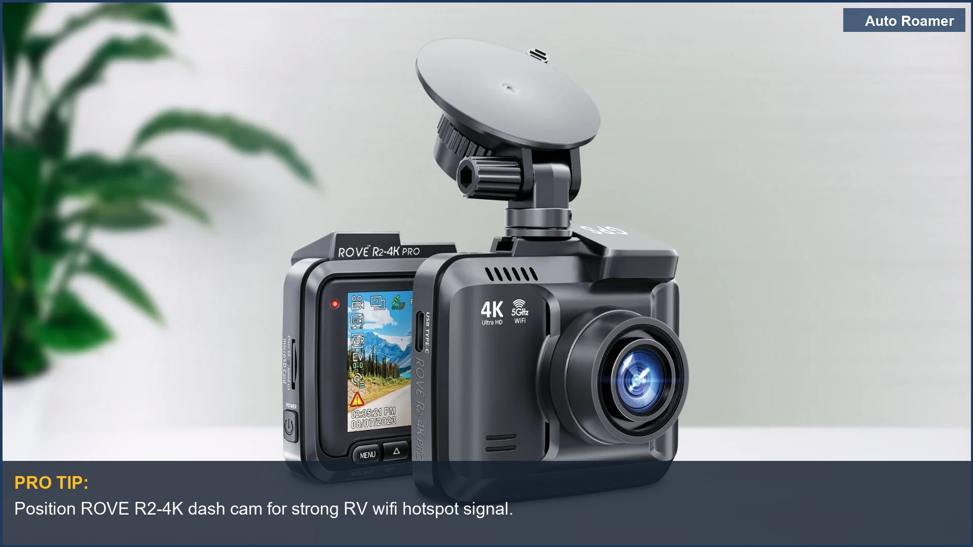 Best Budget Option with WiFi: ROVE R2-4K Dash Cam